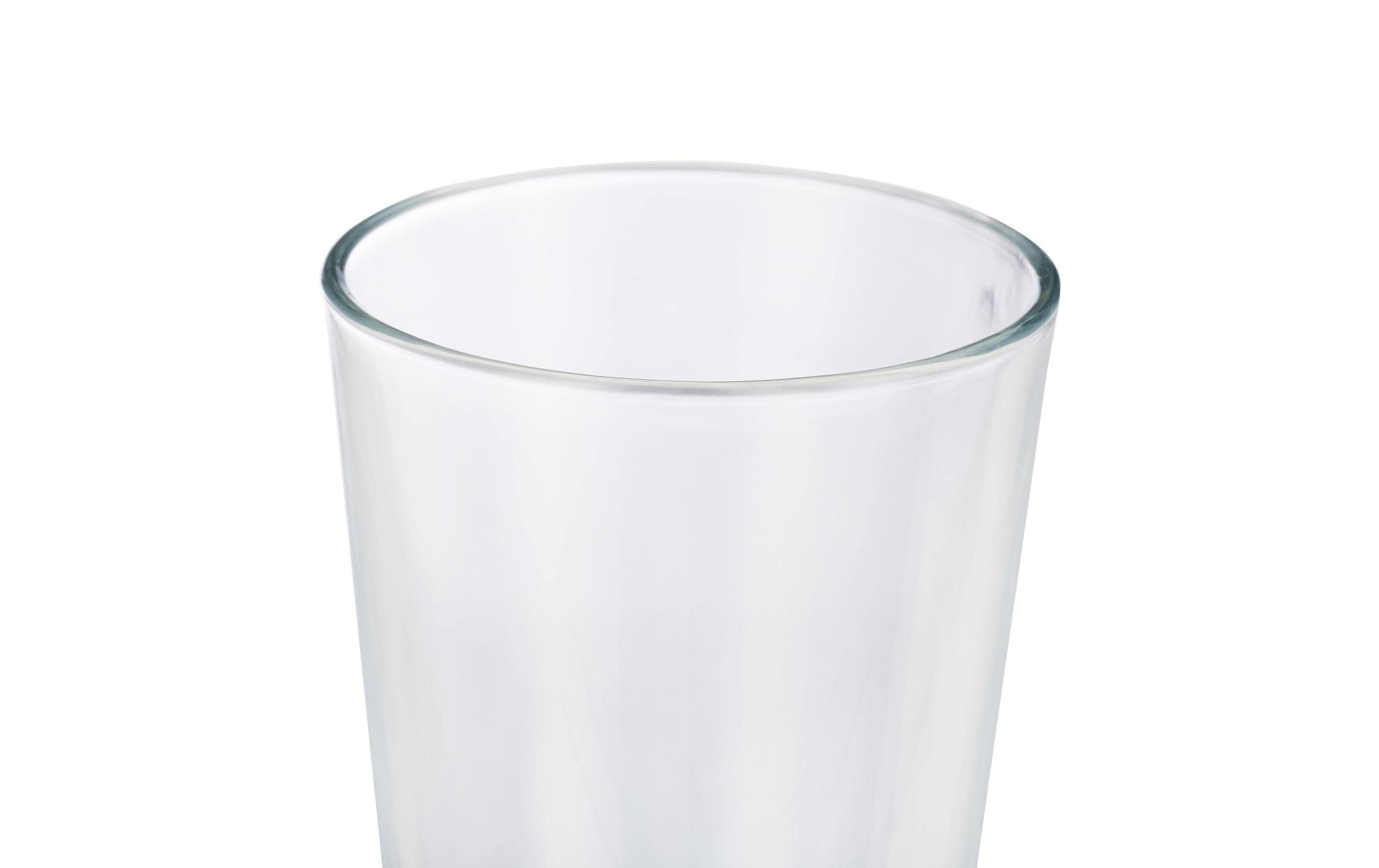 Relaxdays Trinkglas – 500 ml, Ø 9 cm, H 14,5 cm, Glas, Transparent