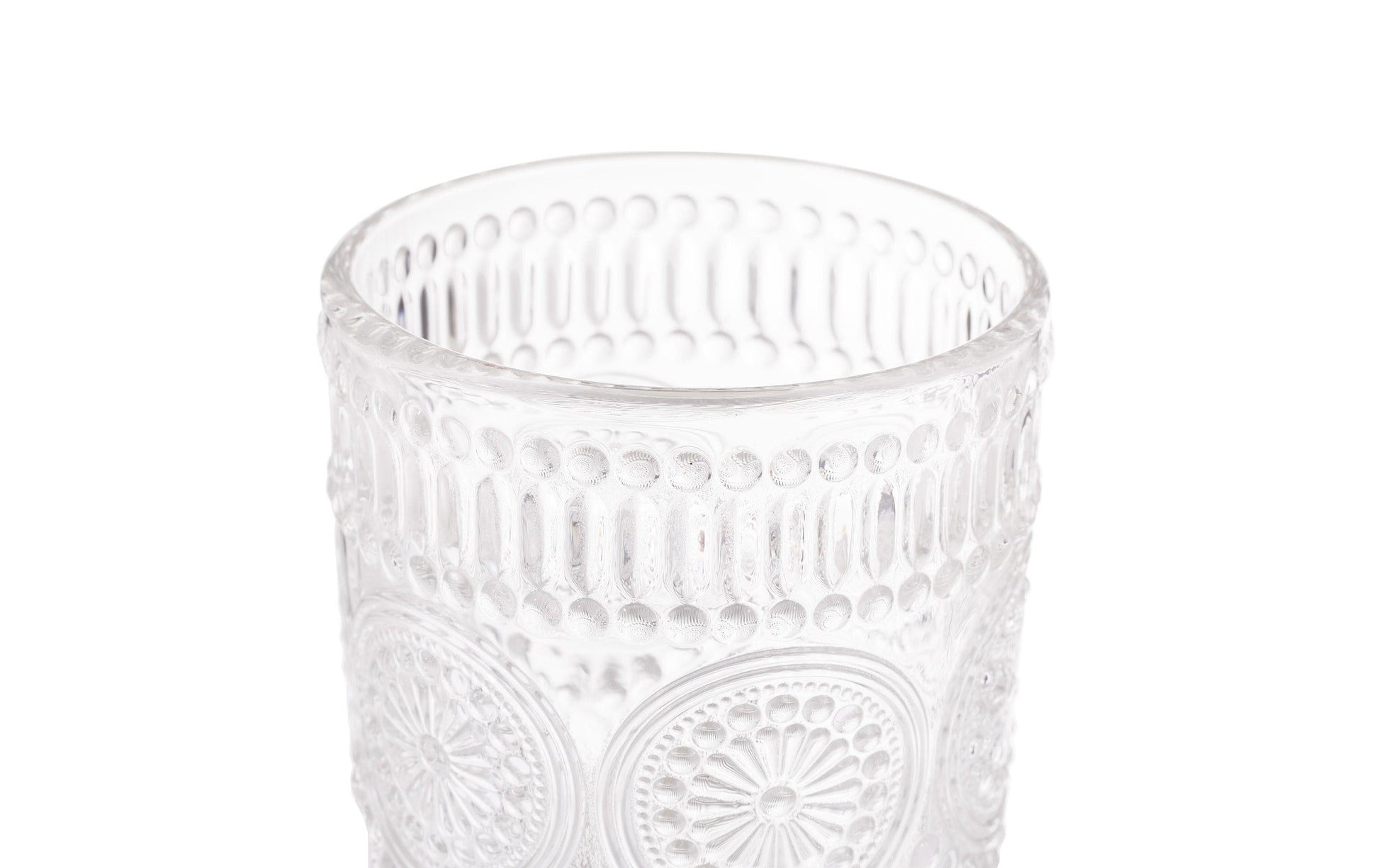 Relaxdays Trinkglas – 300 ml, Ø 8 cm, H 10 cm, Glas, Transparent