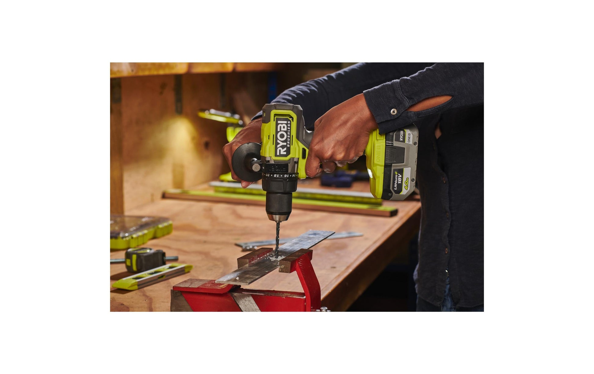 Ryobi Akku-Schlagbohrschrauber RPD18BL2-0 – 18 V (ONE+) – Schnellspannbohrfutter – 95 Nm – Solo