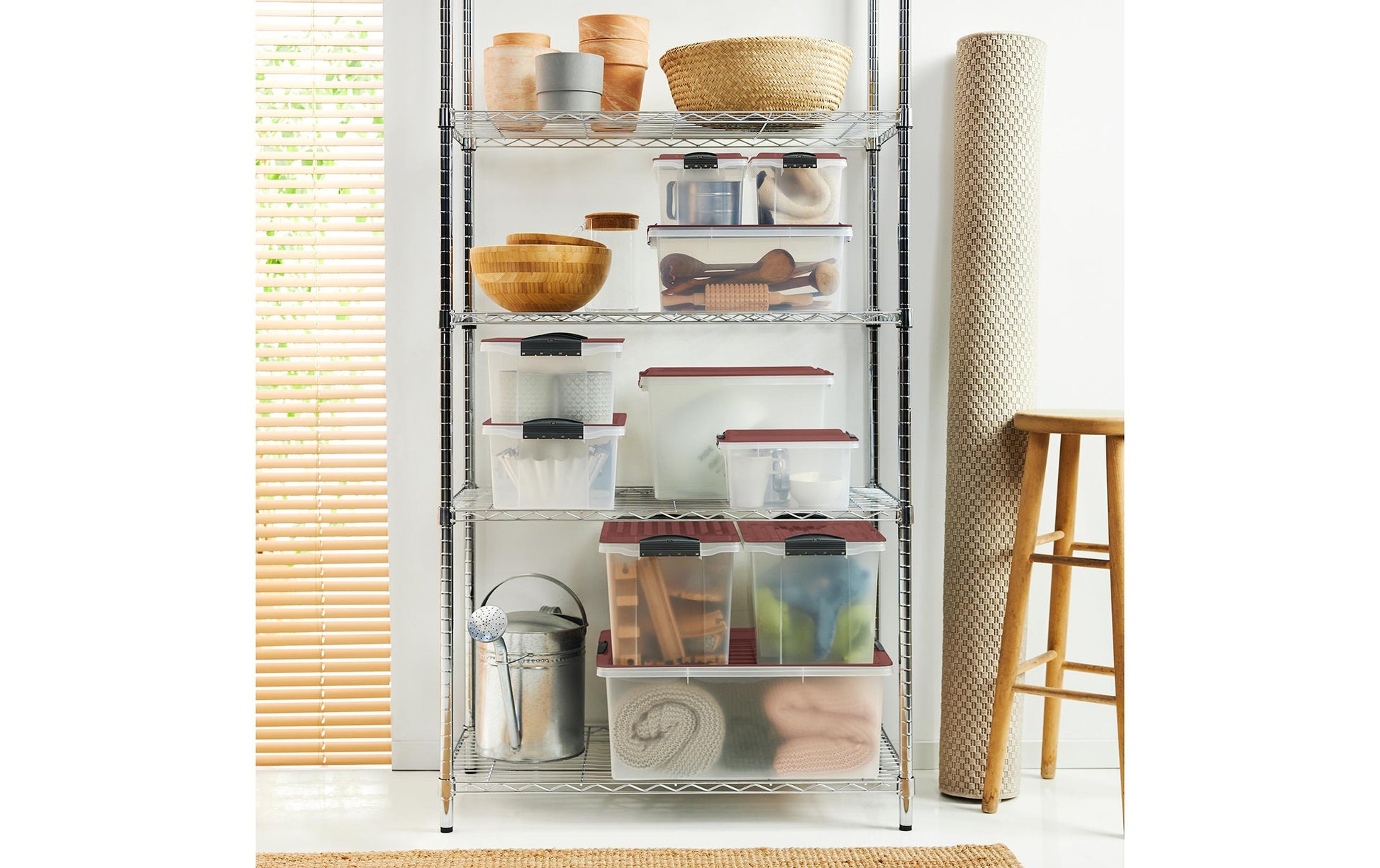 Rotho Aufbewahrungsbox – Kunststoff, Transparent, 40 × 18 × 57 cm – 3er-Pack