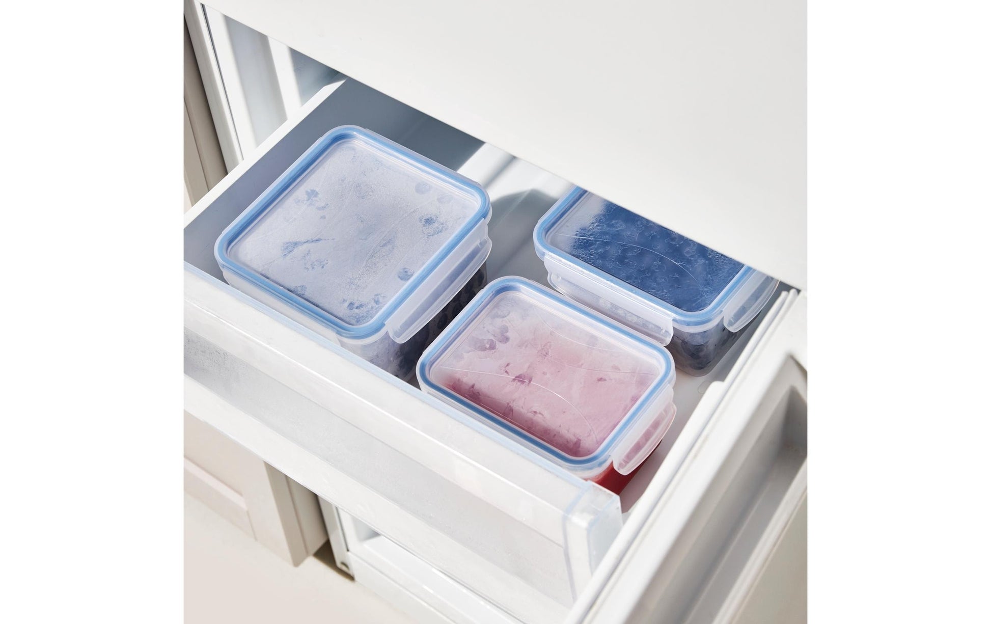 Rotho Clic & Lock – Vorratsdose 500 ml, 12 × 16 × 6 cm, Kunststoff, transparent/blau