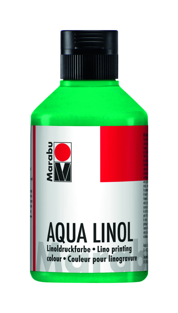 Marabu Linoldruckfarbe – Blaugrün, 250 ml, für Linolschnitt