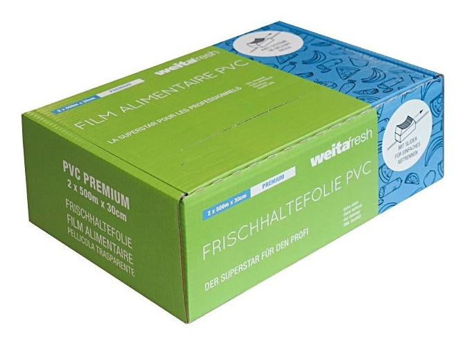 Weita Frischhaltefolie – 30 cm – 2 Rollen – PVC