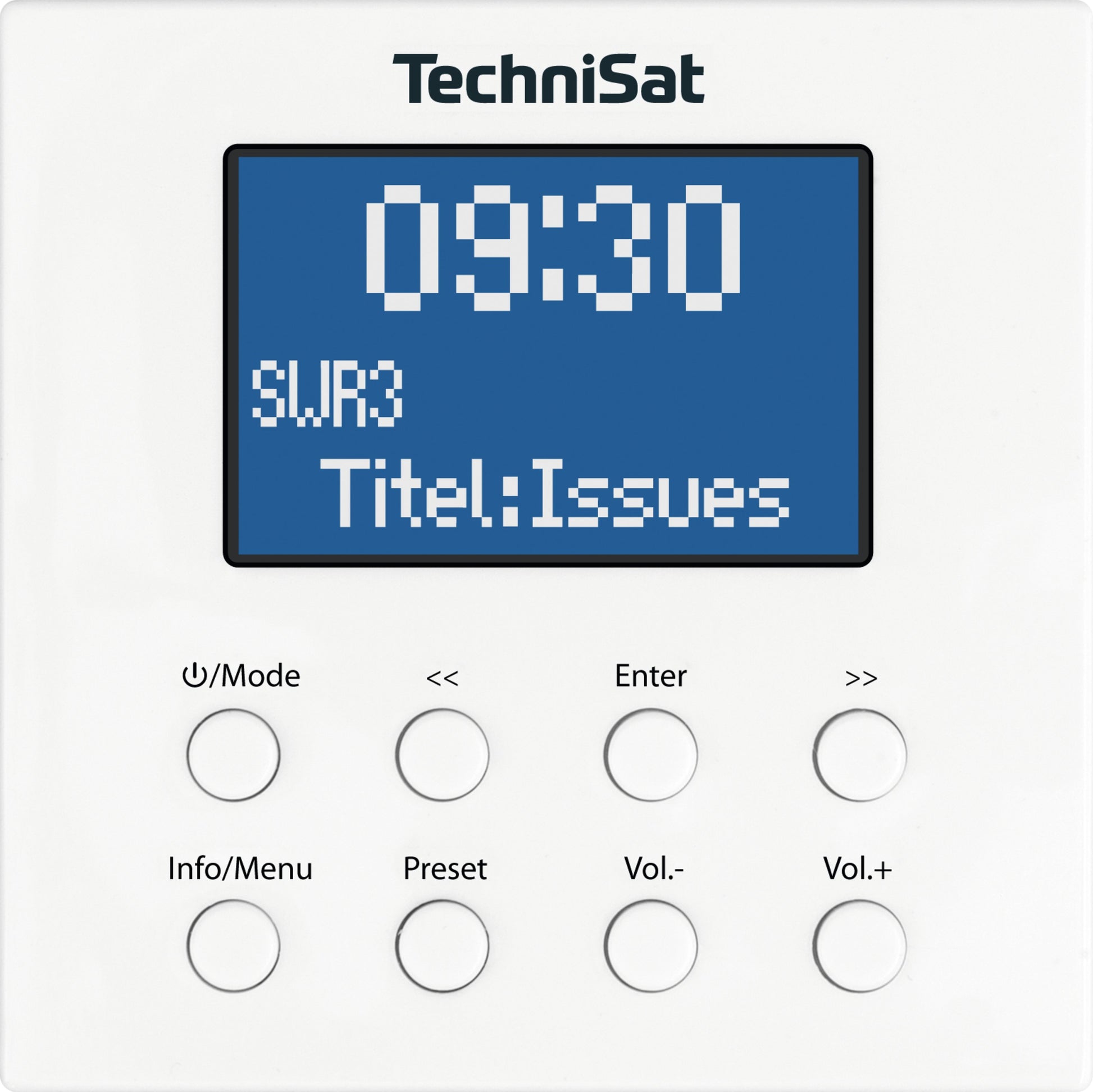 TechniSat DigitRadio Up 1 – DAB+, UKW, Bluetooth – Weiss