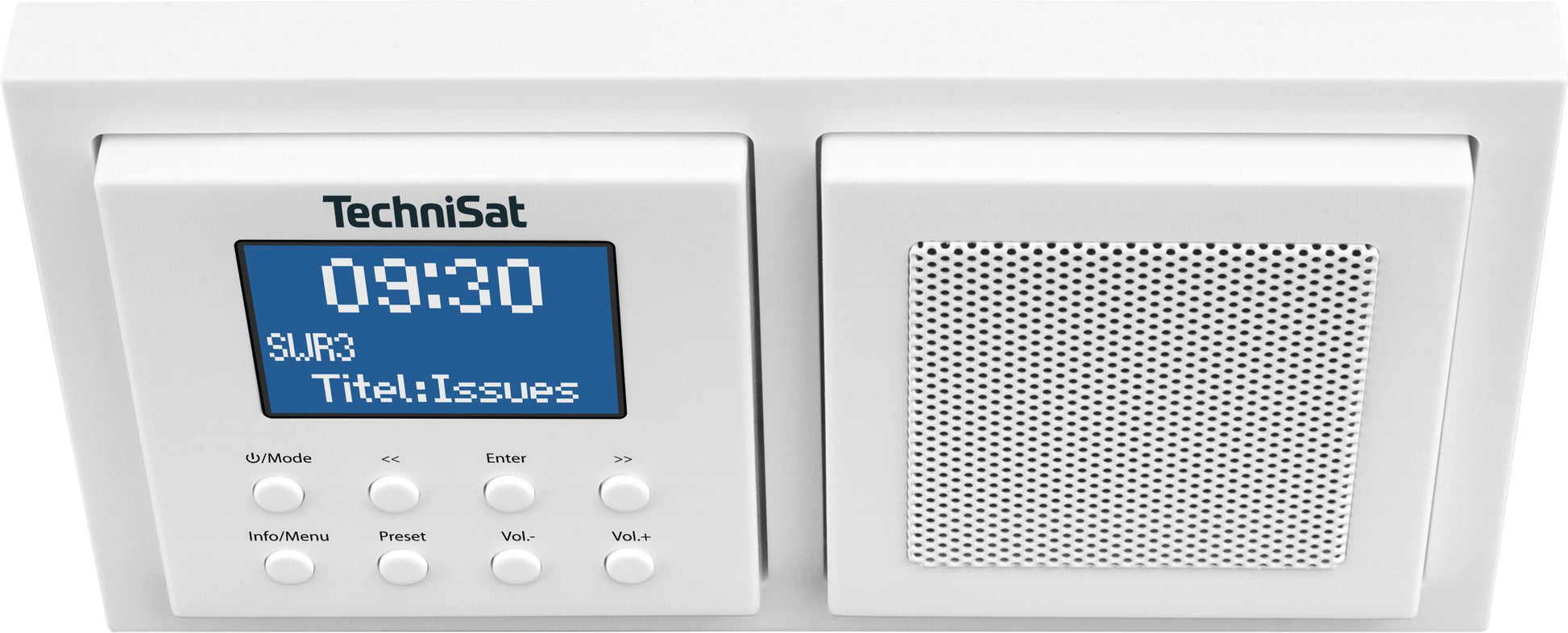 TechniSat DigitRadio Up 1 – DAB+, UKW, Bluetooth – Weiss