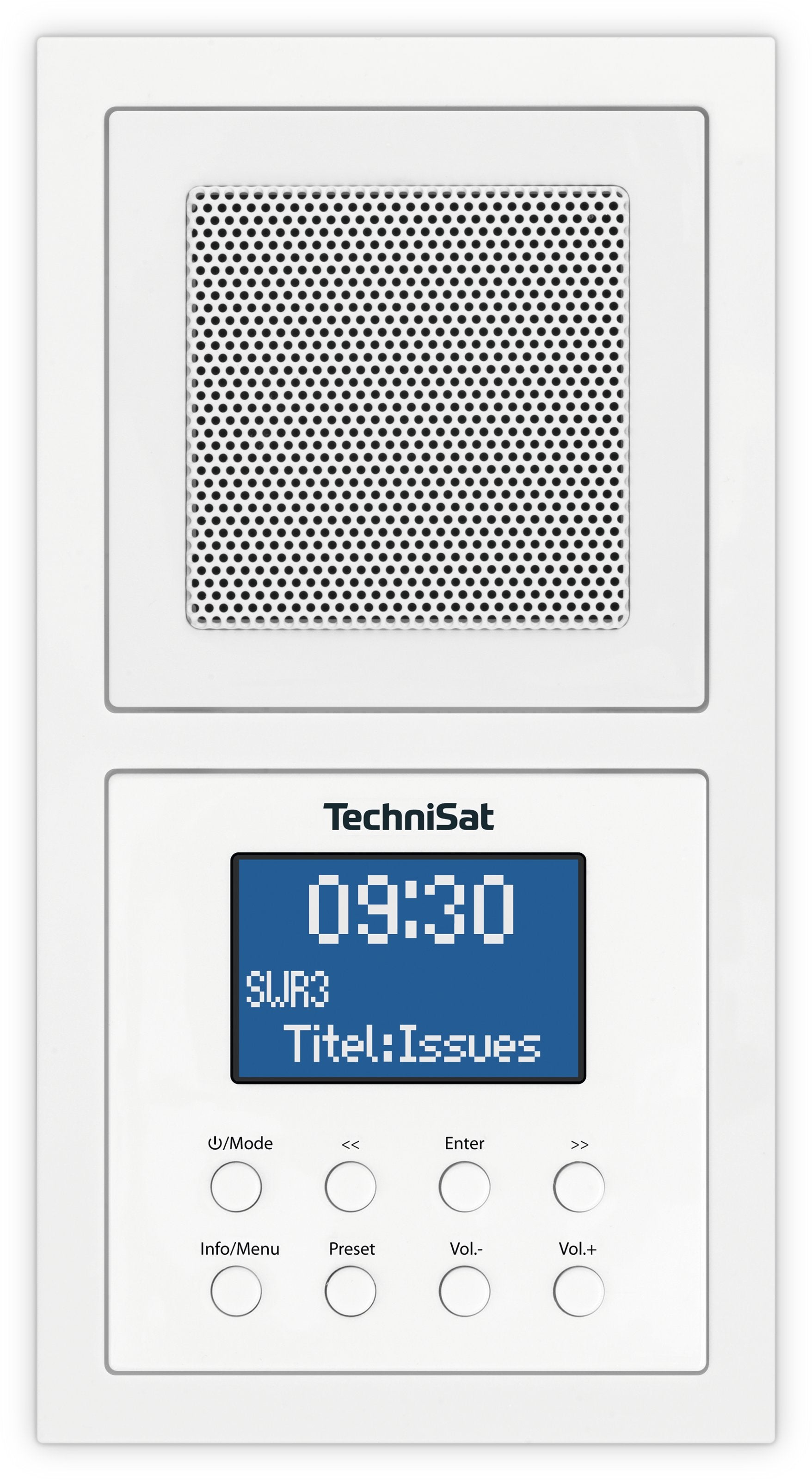 TechniSat DigitRadio Up 1 – DAB+, UKW, Bluetooth – Weiss