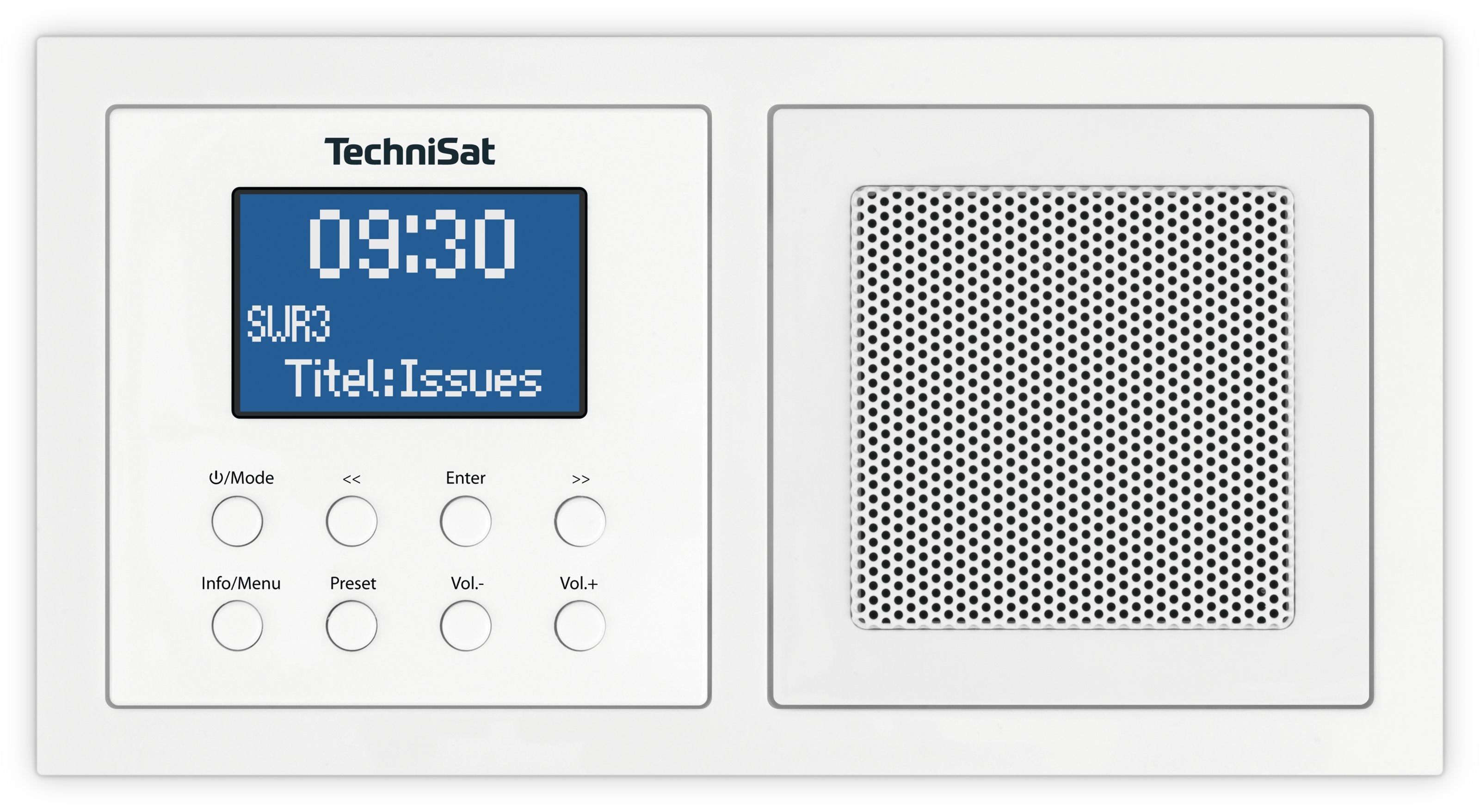 TechniSat DigitRadio Up 1 – DAB+, UKW, Bluetooth – Weiss