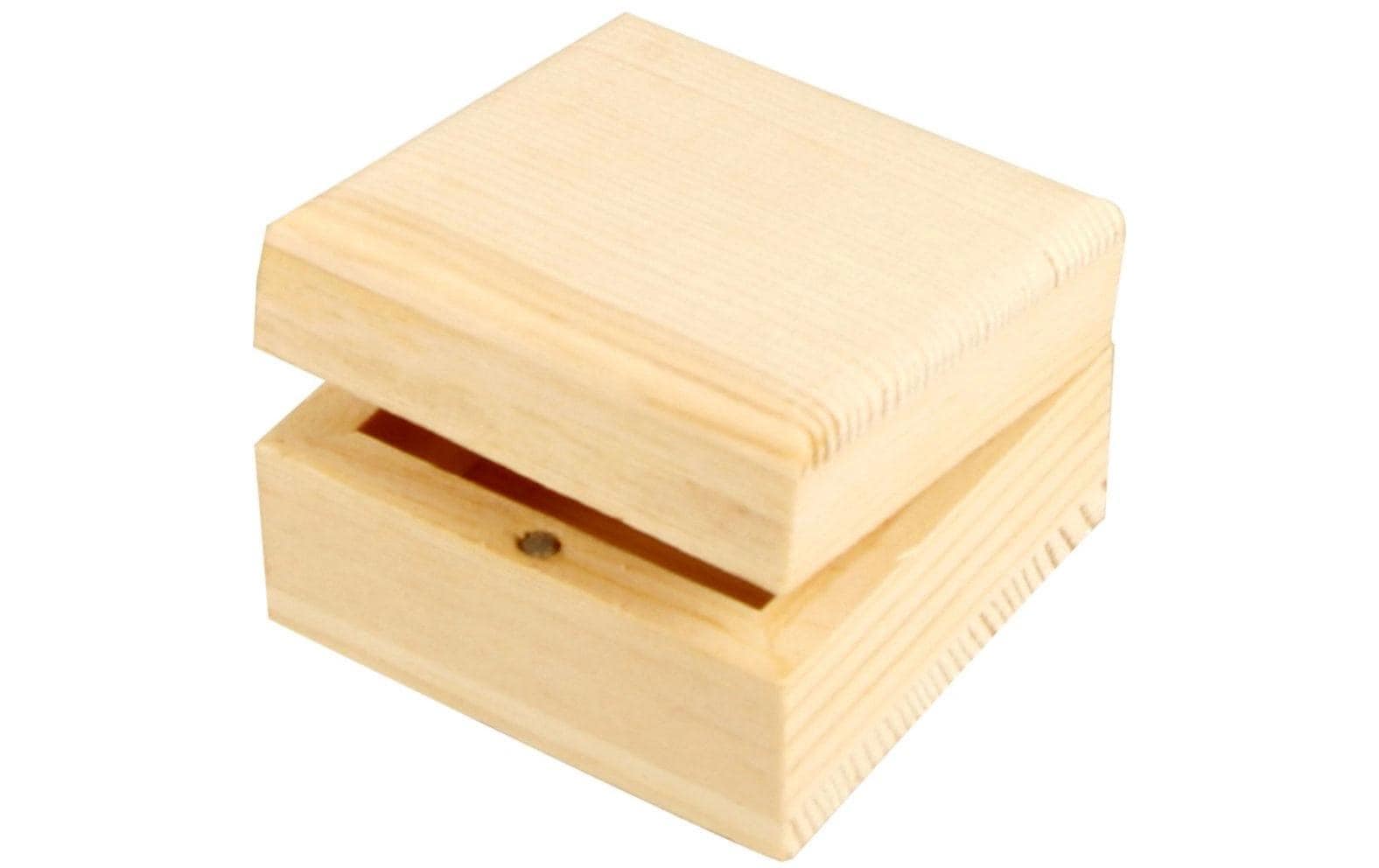 Creativ Company Schmuckkästchen – Holz – Natur – 60 × 35 × 60 mm