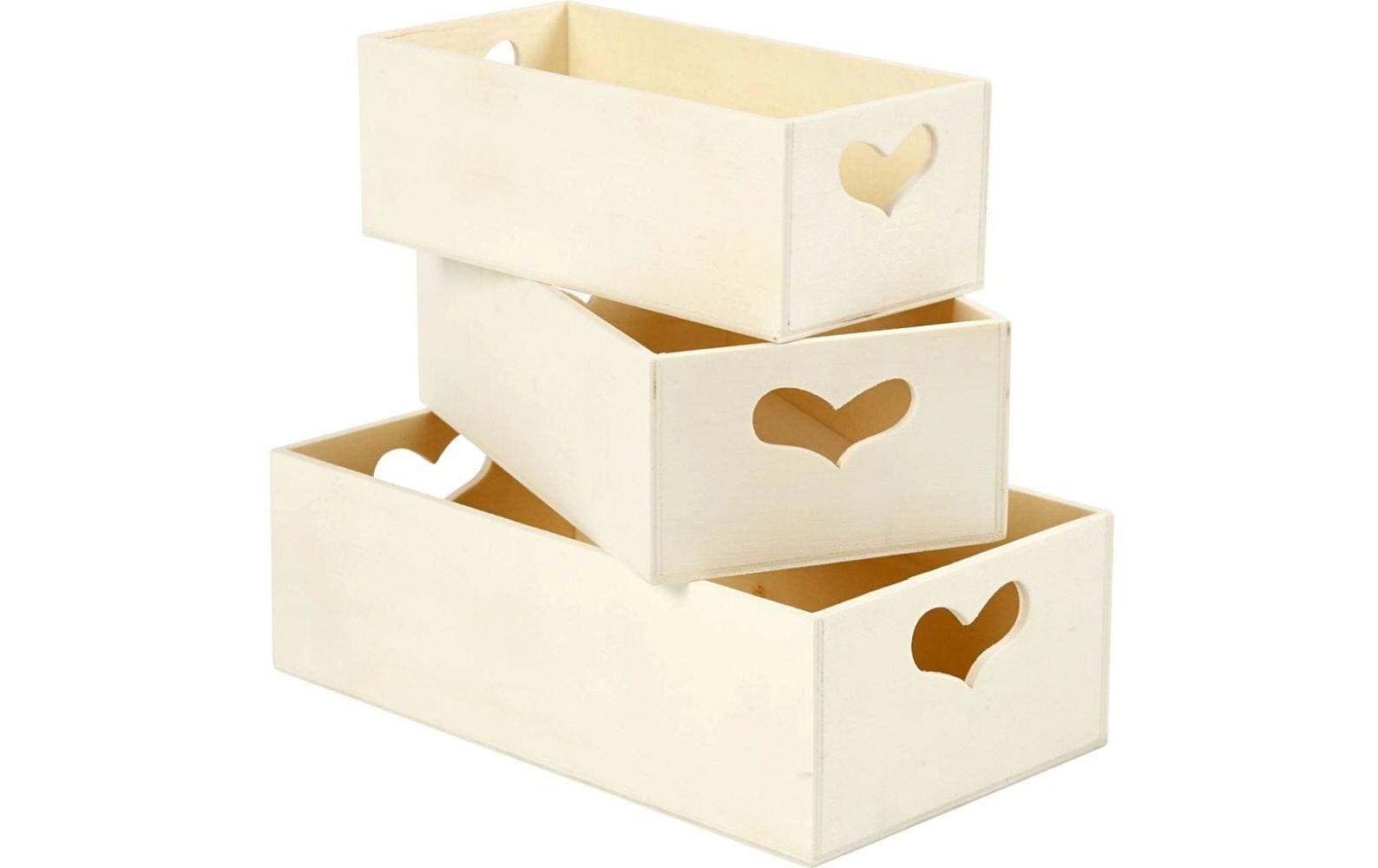 Creativ Company Aufbewahrungsbox (ohne Deckel) – Holz – Braun