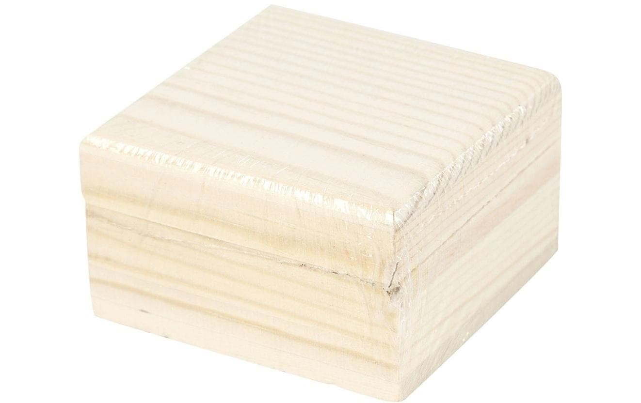 Creativ Company Schmuckkästchen – Holz – Natur – 60 × 35 × 60 mm