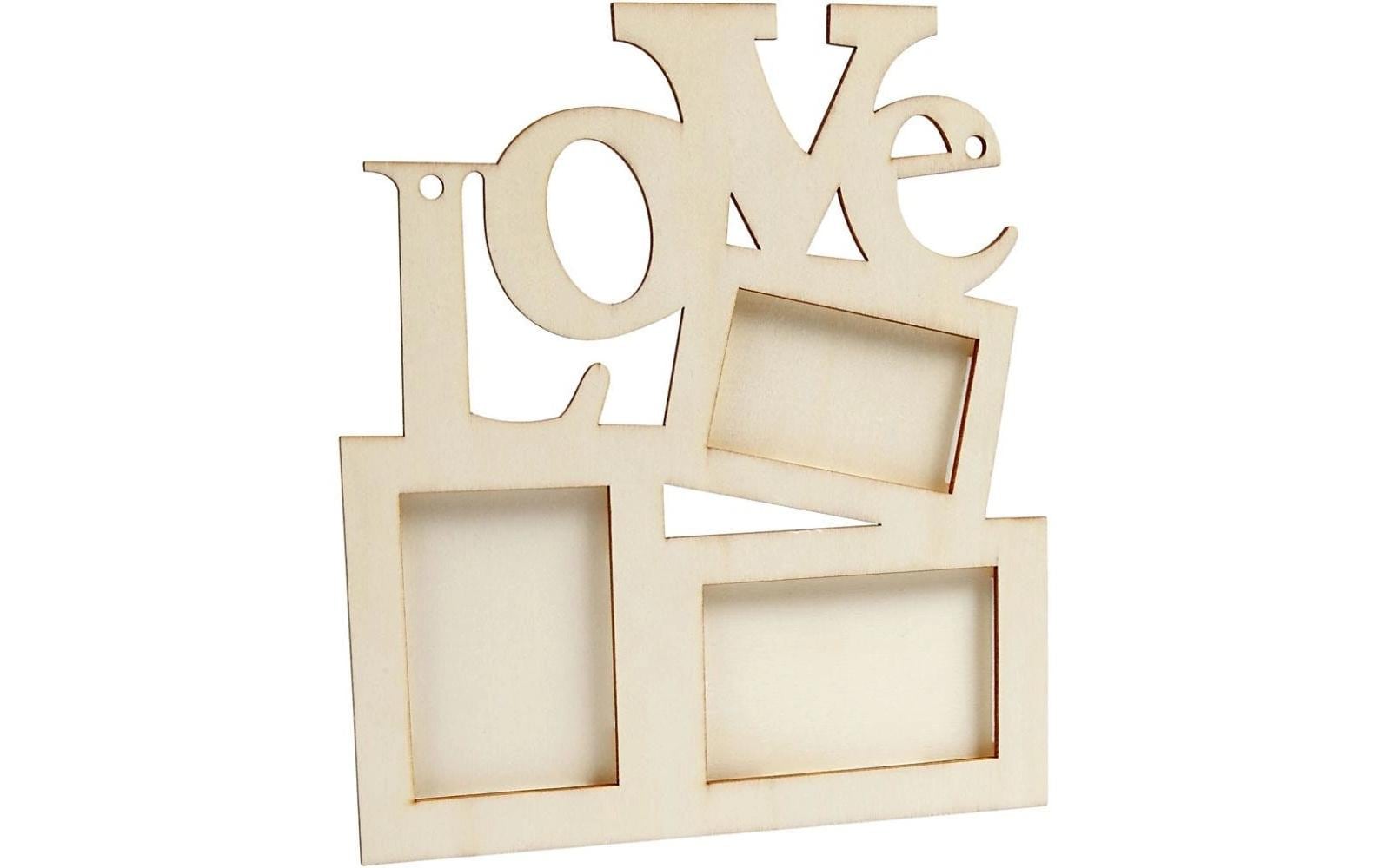 Creativ Company Bilderrahmen – für 19,7 × 16 cm – Holz, Braun