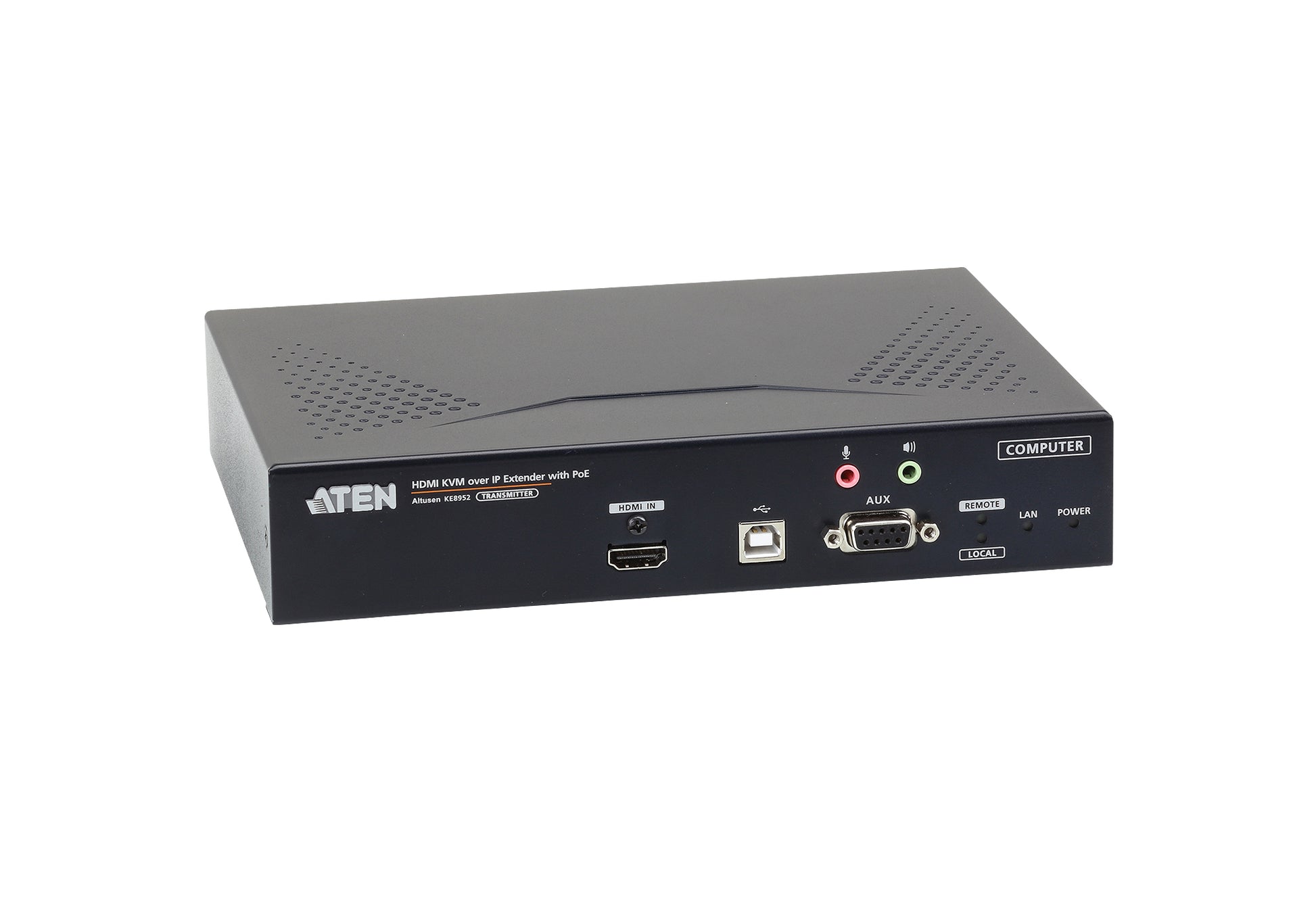 ATEN KE8952T – HDMI Sender (TX), über IP (SFP 1 Gbit/s), 4K@30 Hz, KVM über IP, PoE, USB Virtuelle Medien