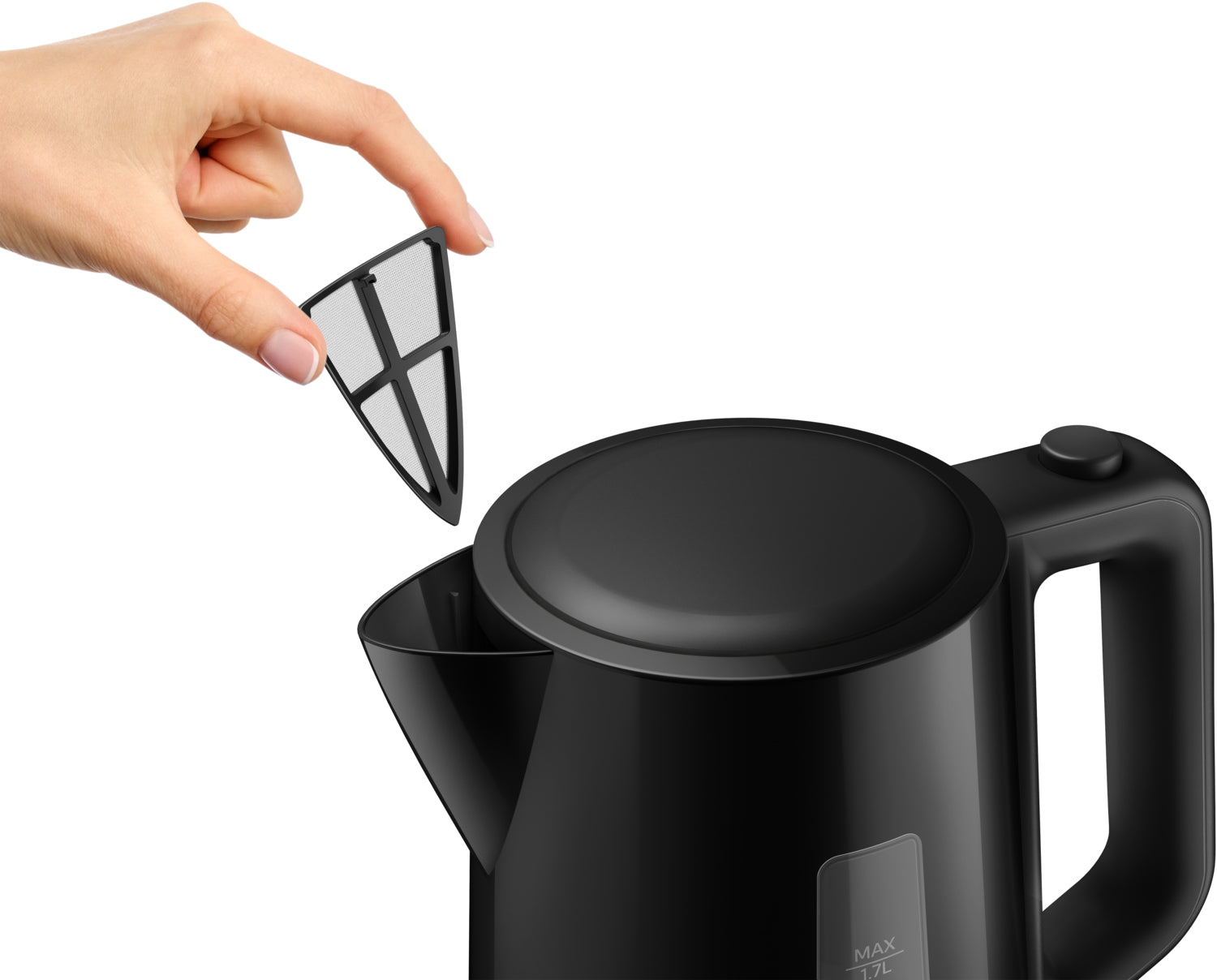 Philips Wasserkocher – 1,7 l, Kunststoff, Schwarz, HD9318/21
