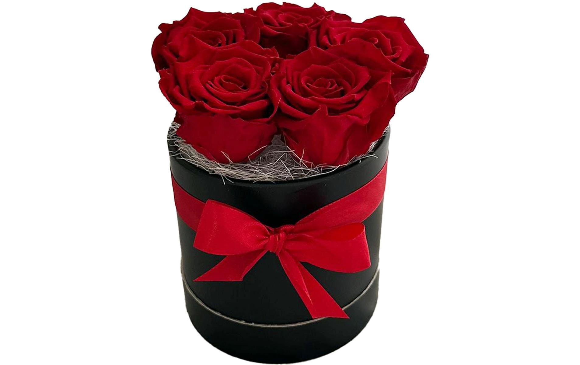 Soli Collection Trockenblumen Rosenbox – Mehrfarbig – Ø 15 × 16 cm, stabilisierte Rosen