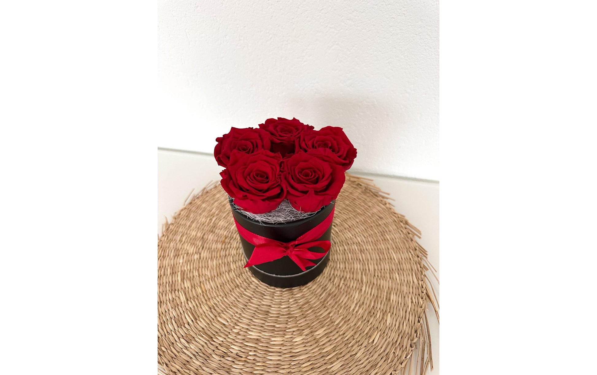 Soli Collection Trockenblumen Rosenbox – Mehrfarbig – Ø 15 × 16 cm, stabilisierte Rosen
