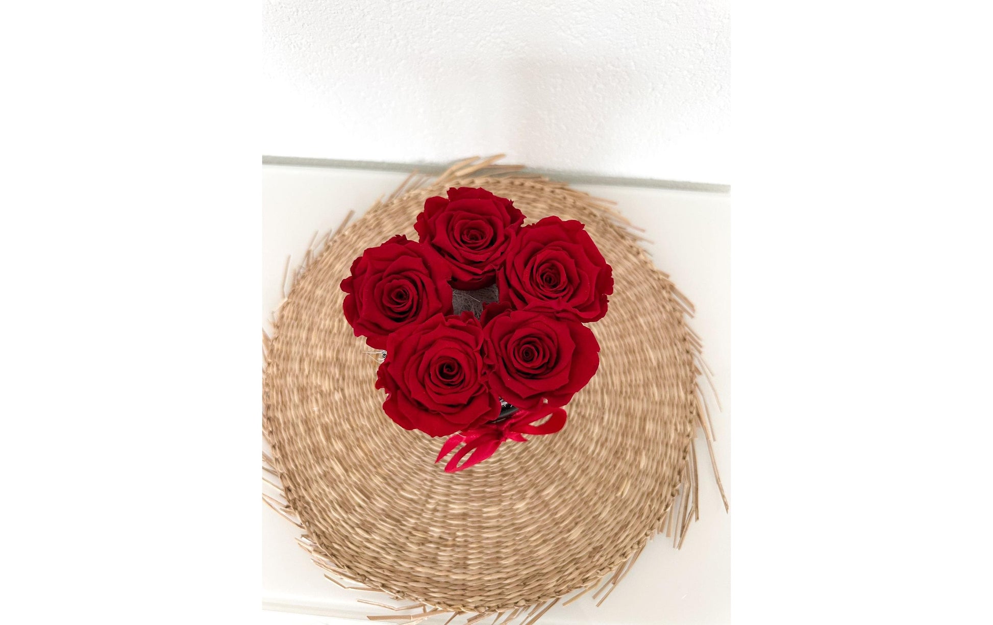 Soli Collection Trockenblumen Rosenbox – Mehrfarbig – Ø 15 × 16 cm, stabilisierte Rosen