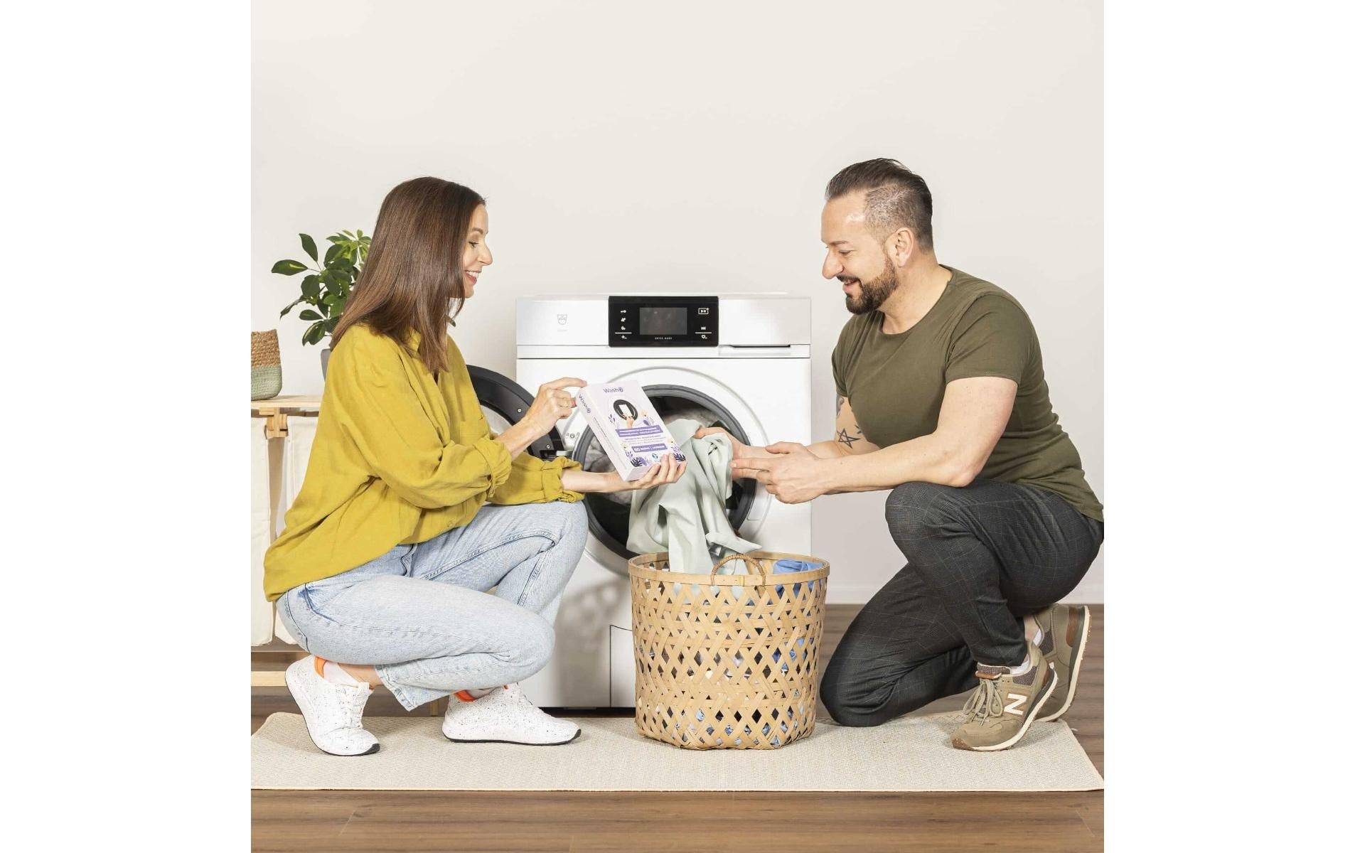 Washo Waschstreifen für Universal – Lavendel – 60 Streifen – biologisch abbaubar