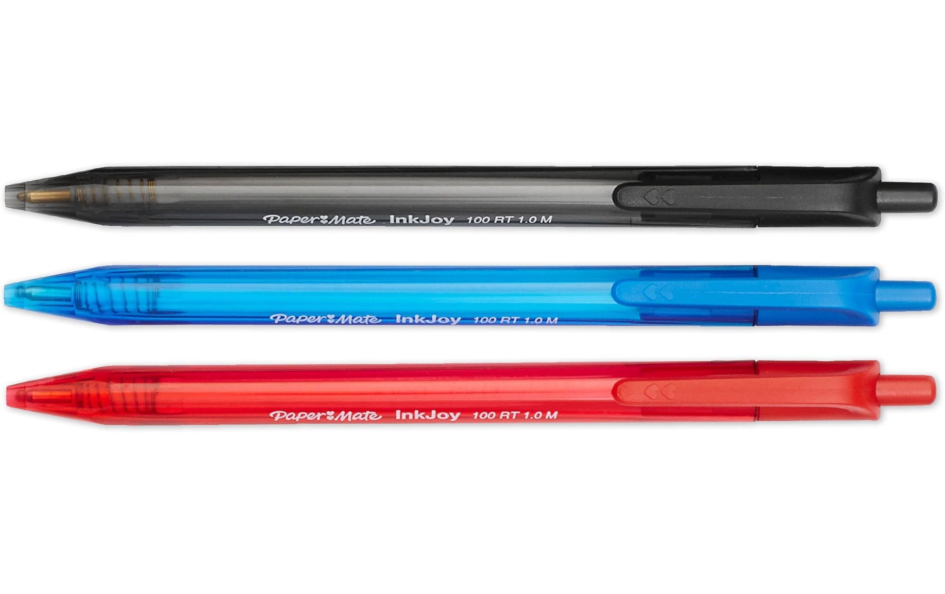 Papermate InkJoy 100RT Kugelschreiber – 20er Pack, Blau, Spitze 1 mm, Druck