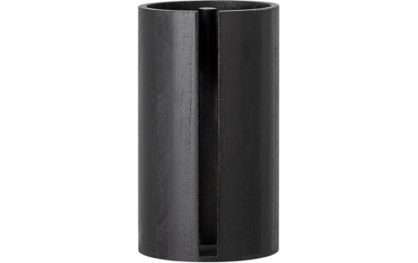 Bloomingville Küchenrollenhalter Paulownia (Holz), Ø 14,5 × 25,5 cm, Schwarz