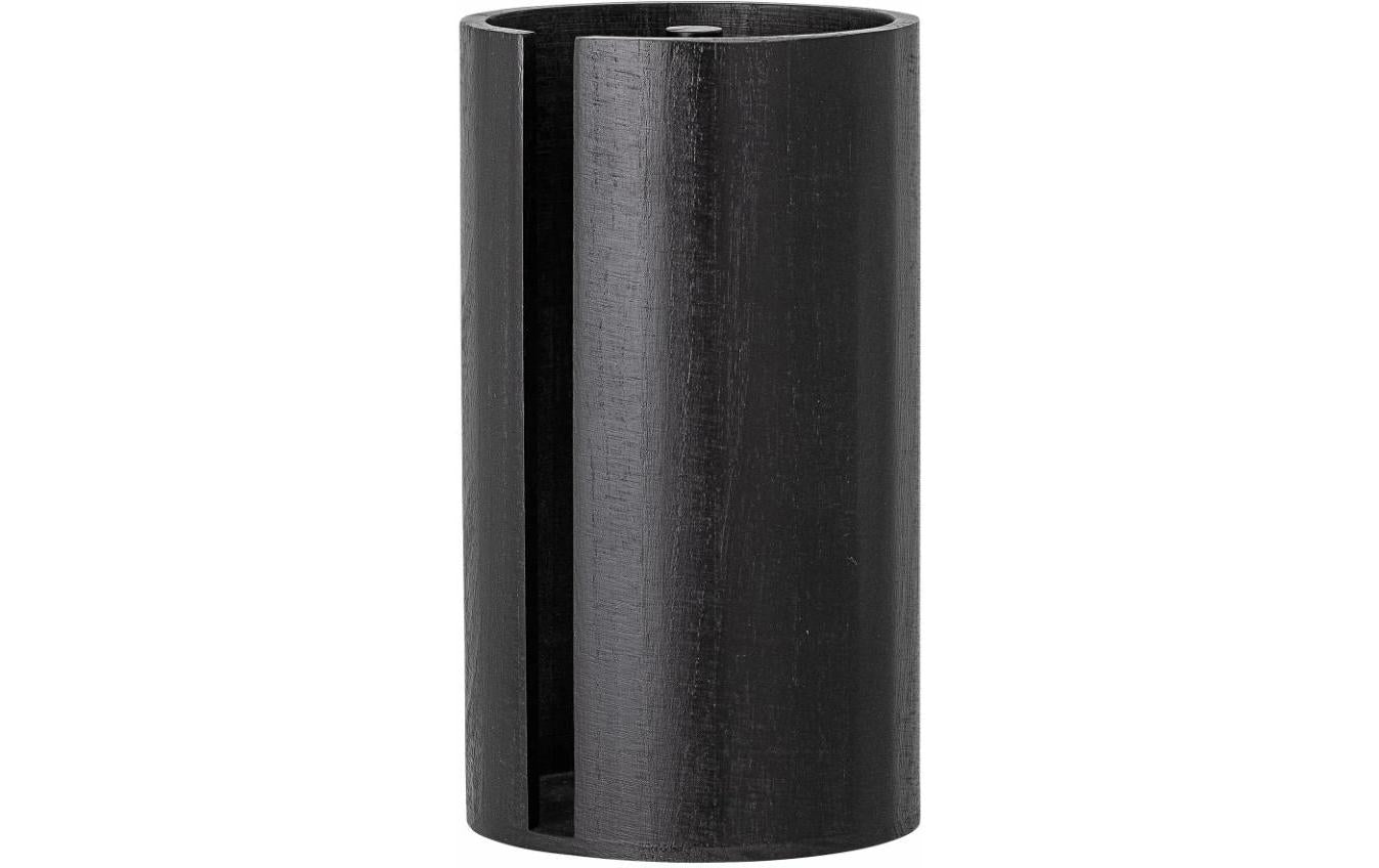 Bloomingville Küchenrollenhalter Paulownia (Holz), Ø 14,5 × 25,5 cm, Schwarz