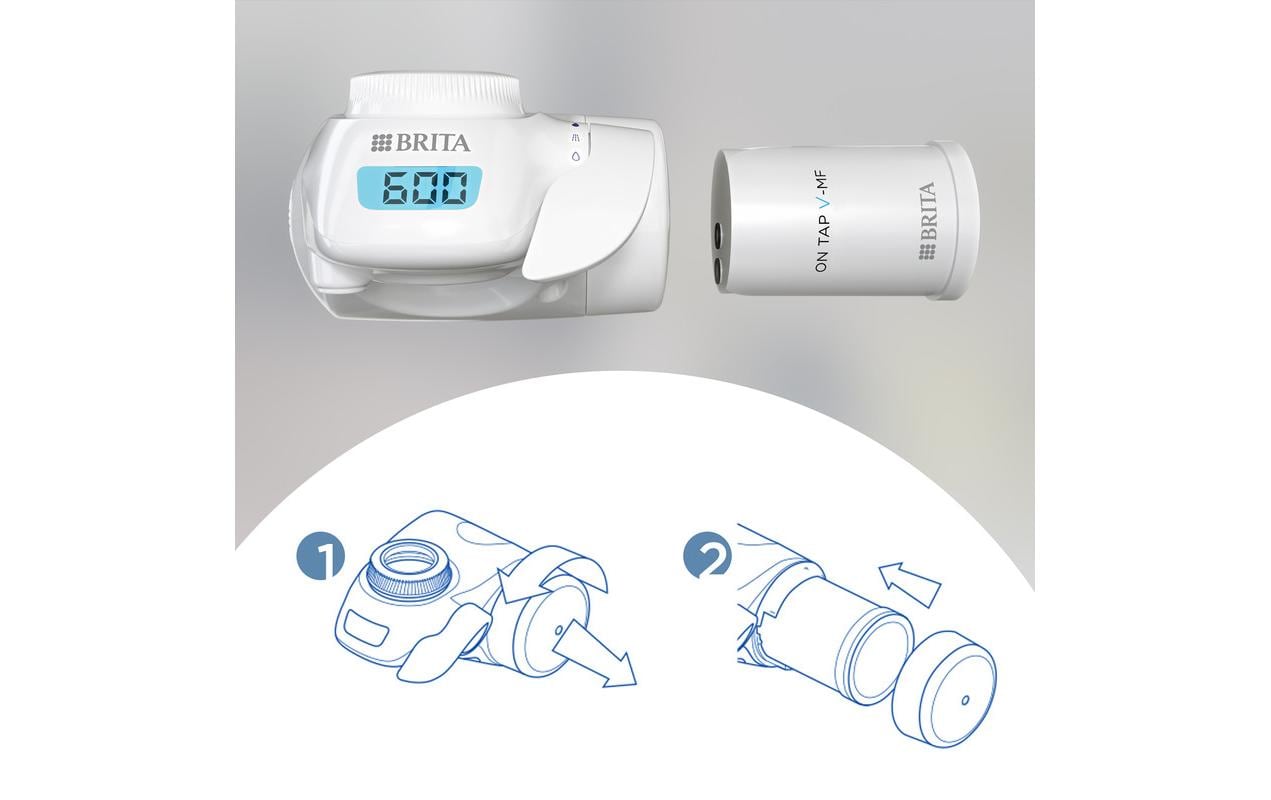 BRITA On Tap V-MF – Wasserfilter-Kartusche, Aktivkohle, für BRITA On Tap, 1 Stück