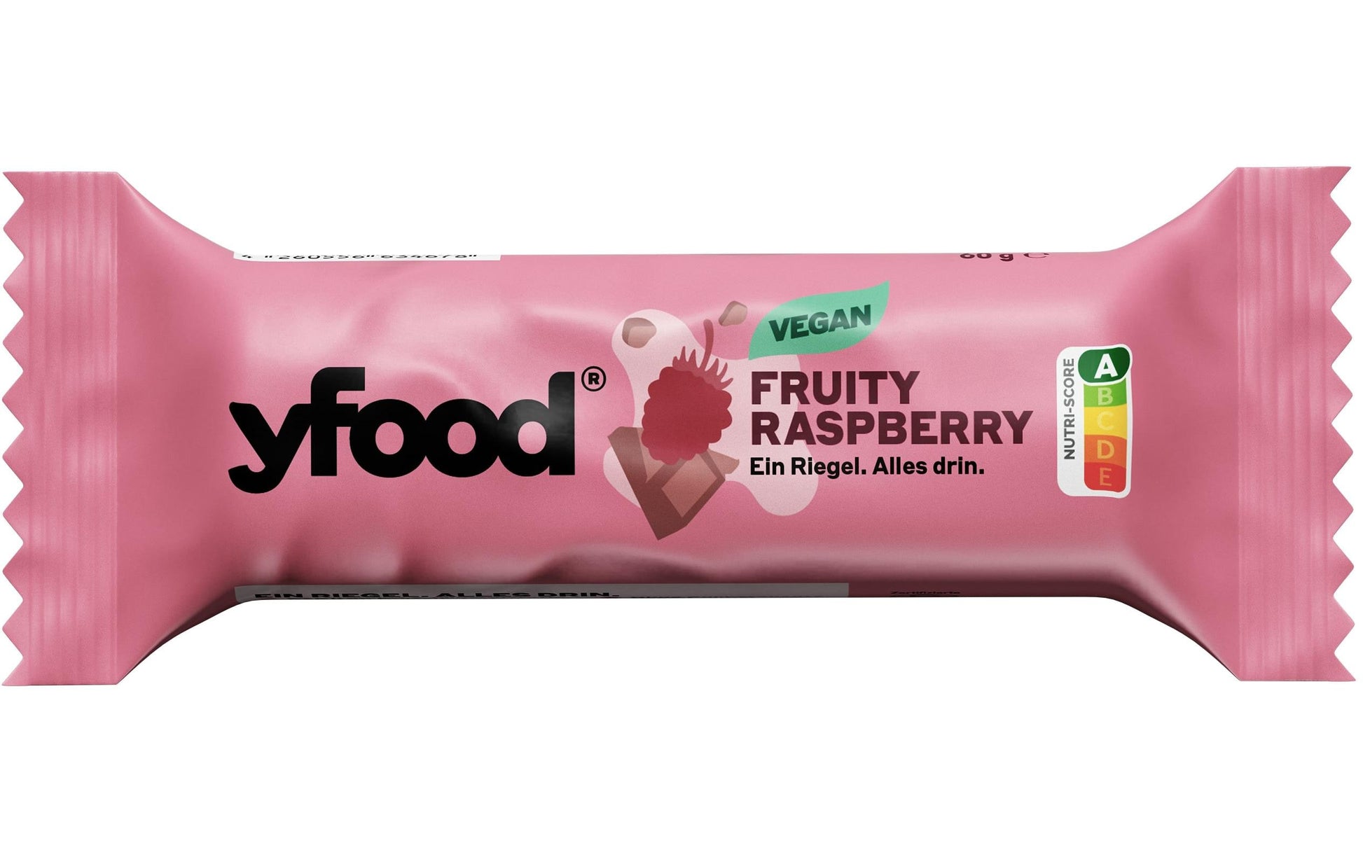 YFood Protein-Riegel – Himbeere, vegan – 180 g