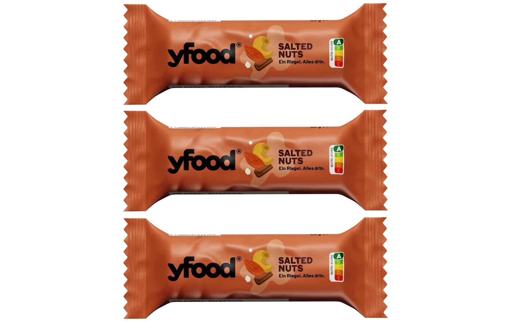 YFood High-Protein Riegel – Gesalzene Haselnuss & Schokolade – 180 g