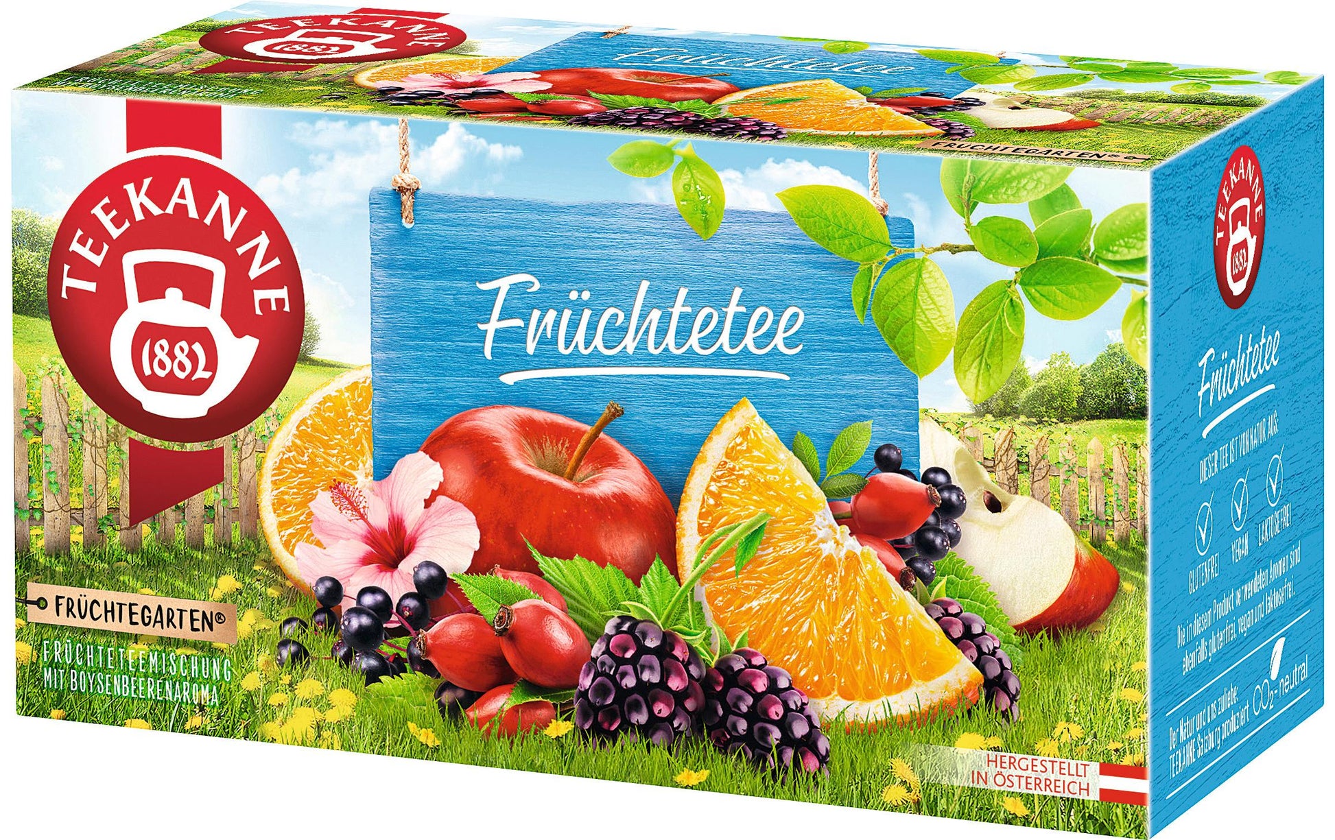 Teekanne Früchtetee Boysenbeere – Teebeutel 20 Beutel