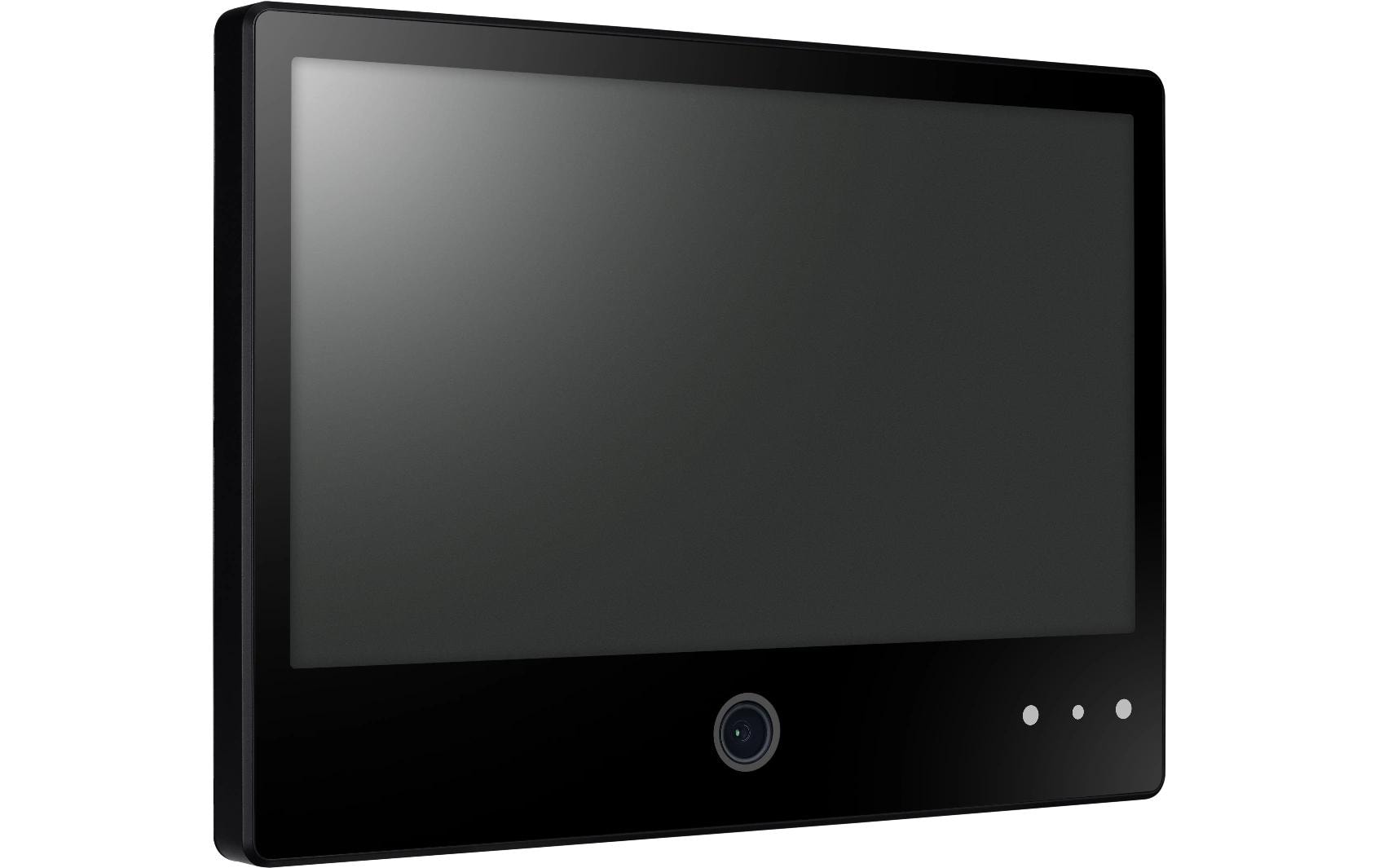 Hanwha Vision SMT-1031PV – Monitor, 10,1", 1024 × 600, IPS, 60 Hz, 500 cd/m², Webcam, VESA 75 × 75, Schwarz