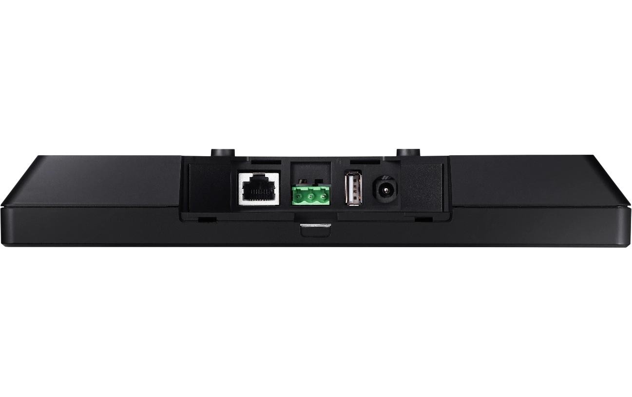 Hanwha Vision SMT-1031PV – Monitor, 10,1", 1024 × 600, IPS, 60 Hz, 500 cd/m², Webcam, VESA 75 × 75, Schwarz