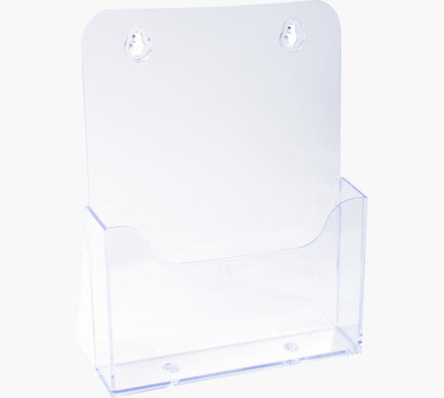 Exacompta Tischprospekthalter 75058D – für A5 – Hochformat – transparent – Polystyrol (PS) – 73×214×173 mm