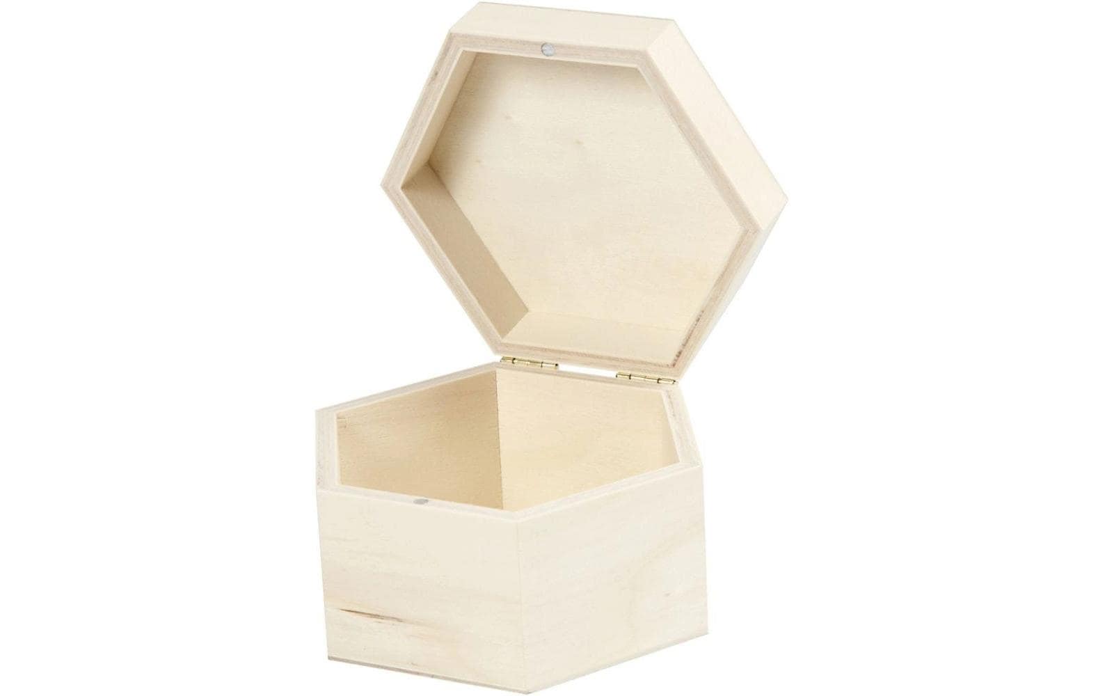 Creativ Company Aufbewahrungsbox – mit Deckel, Verriegelung – Holz – Braun – 127 × 70 × 60 mm