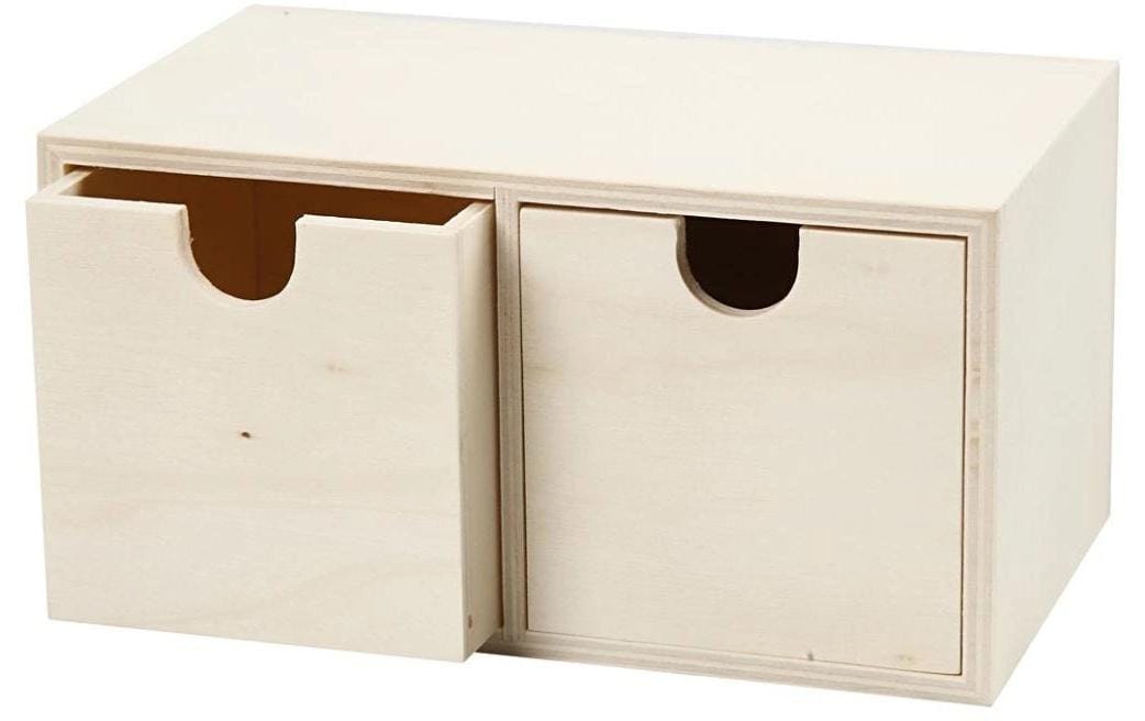 Creativ Company Truhe – Holz – natur – 177 × 92 × 92 mm