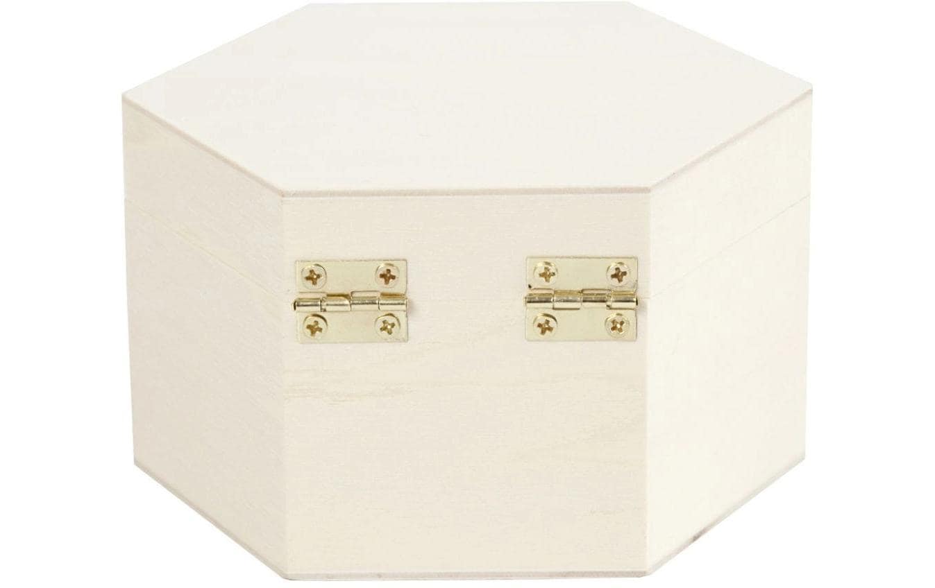 Creativ Company Aufbewahrungsbox – mit Deckel, Verriegelung – Holz – Braun – 127 × 70 × 60 mm