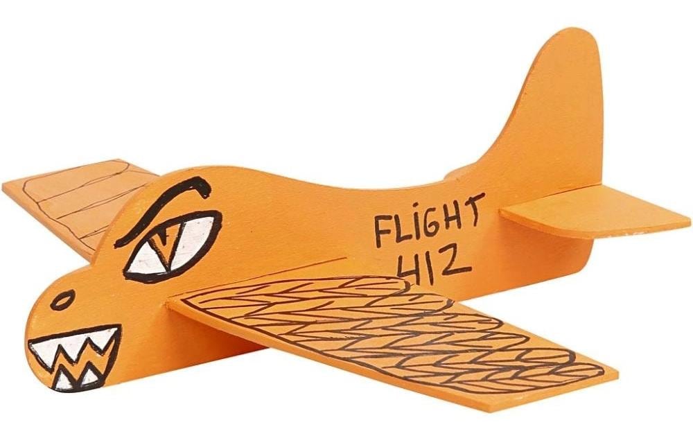 Creativ Company Holzrohling, Holz, Flugzeug, 21,5 × 25,5 × 5 cm, 20 Stk.
