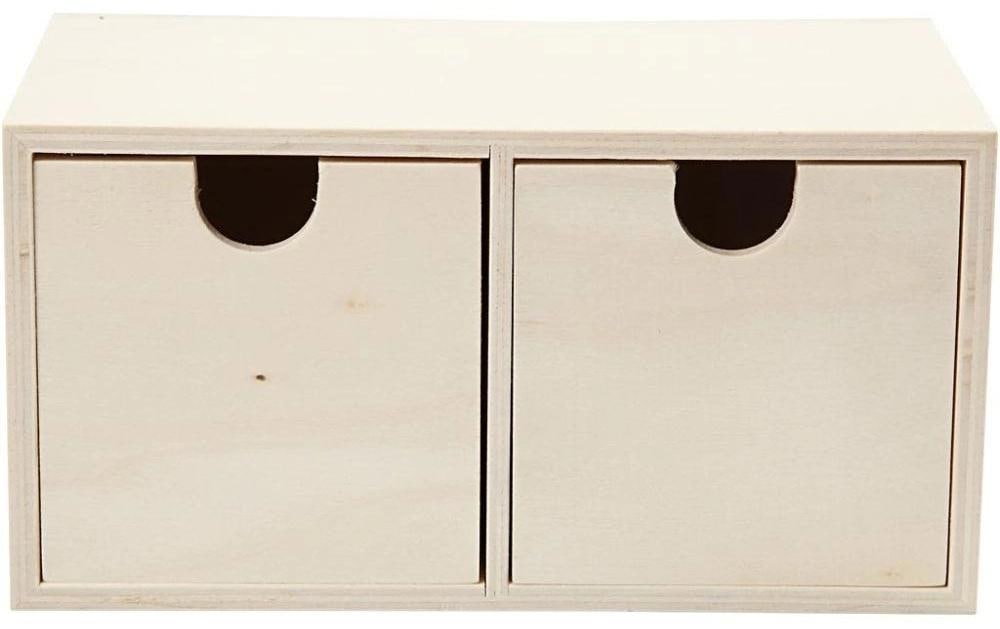 Creativ Company Truhe – Holz – natur – 177 × 92 × 92 mm