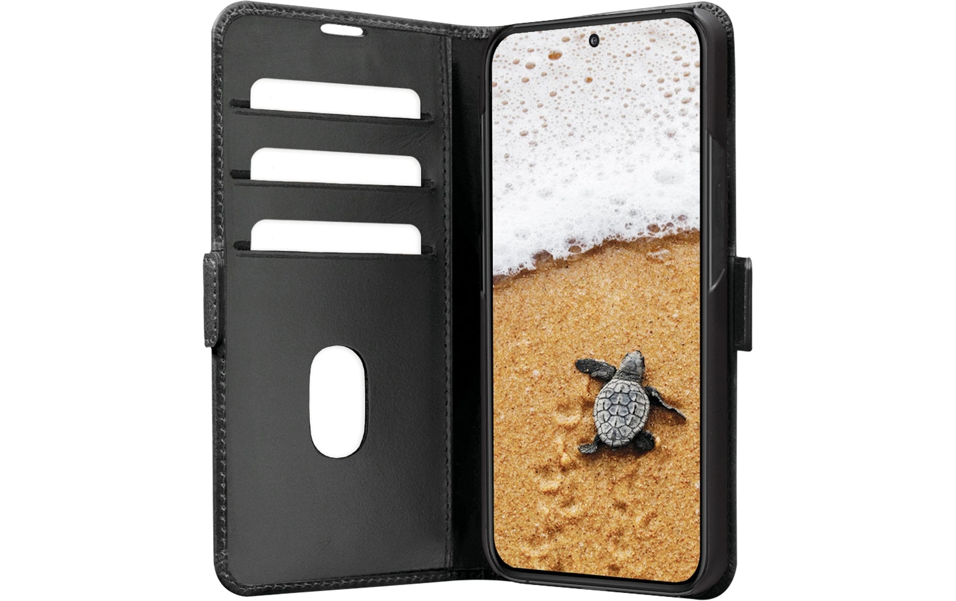 dbramante1928 Booklet-Hülle Copenhagen – für Samsung Galaxy S25 Ultra – schwarz – Leder – mit Kartenfach