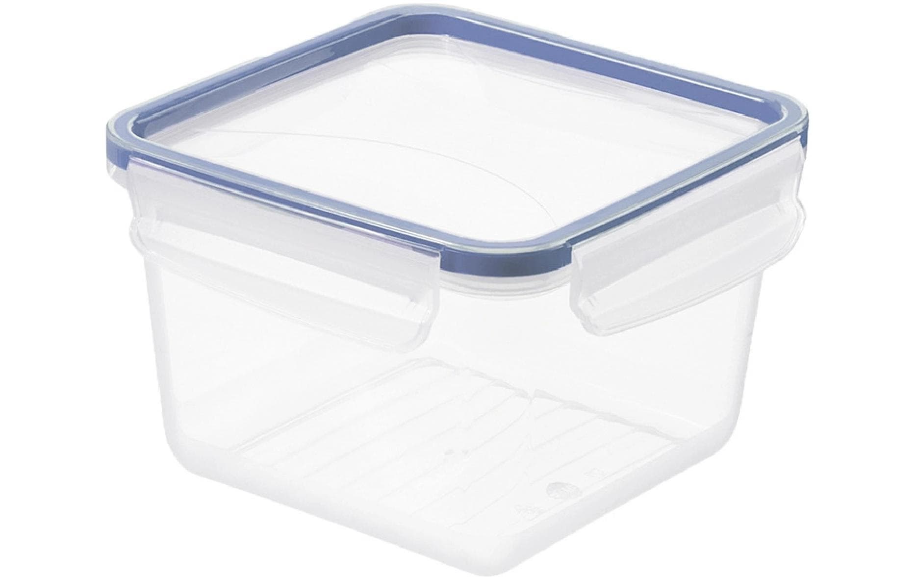 Rotho Kühlschrankdose Clic & Lock – 1,4 l – quadratisch – 16,1 × 10,3 × 16,1 cm – Kunststoff – transparent
