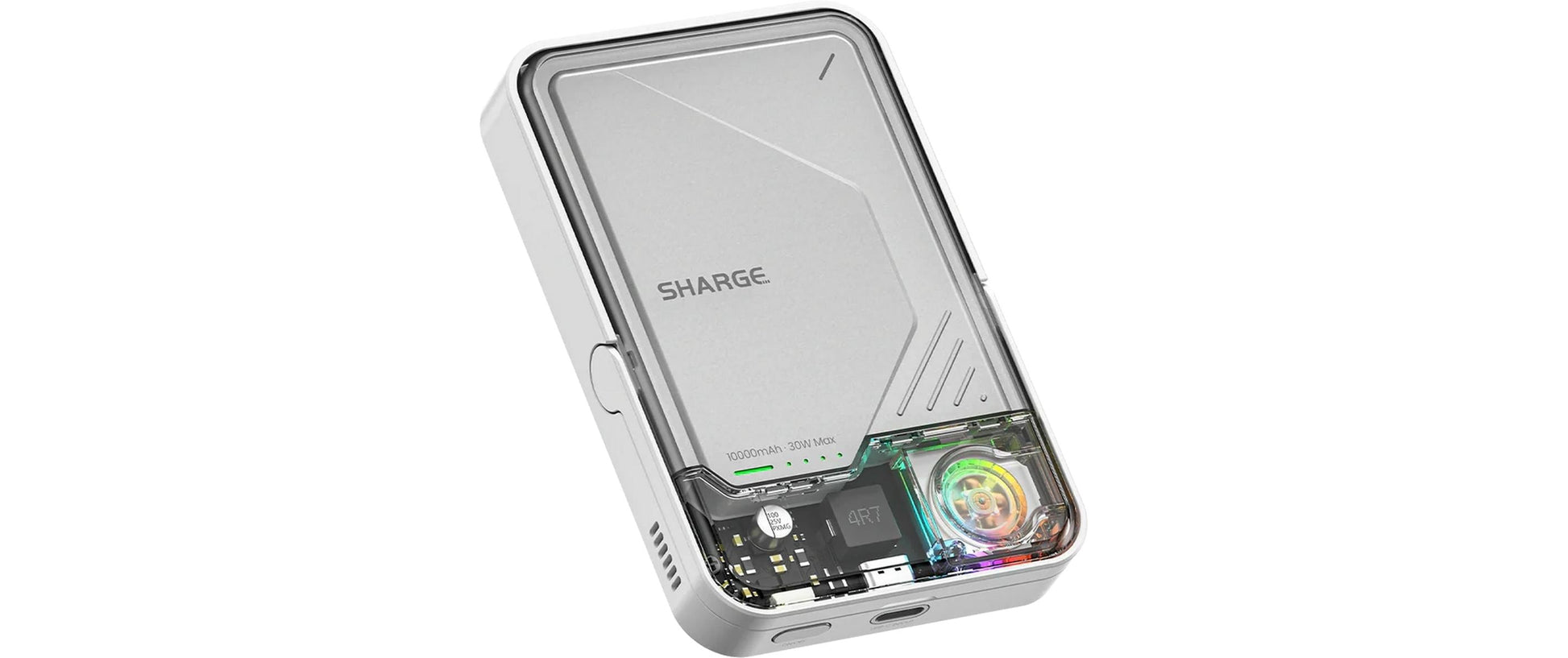 Sharge Powerbank 10000 mAh, PD 30 W, 1× USB-C, Weiss