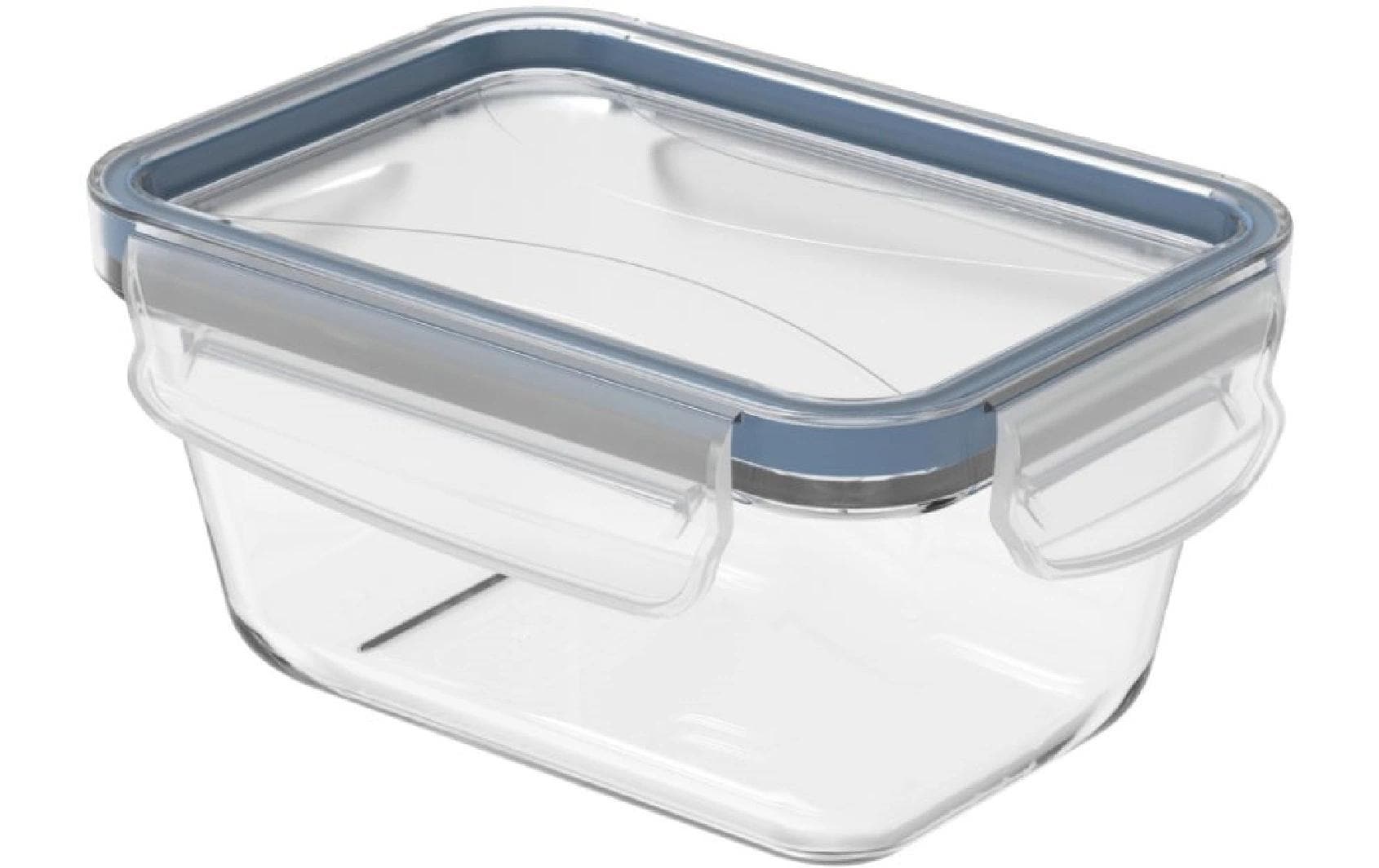 Rotho Glasbehälter Clic & Lock – 0,5 l – eckig – 16 × 7,8 × 12 cm – Borosilikatglas – transparent