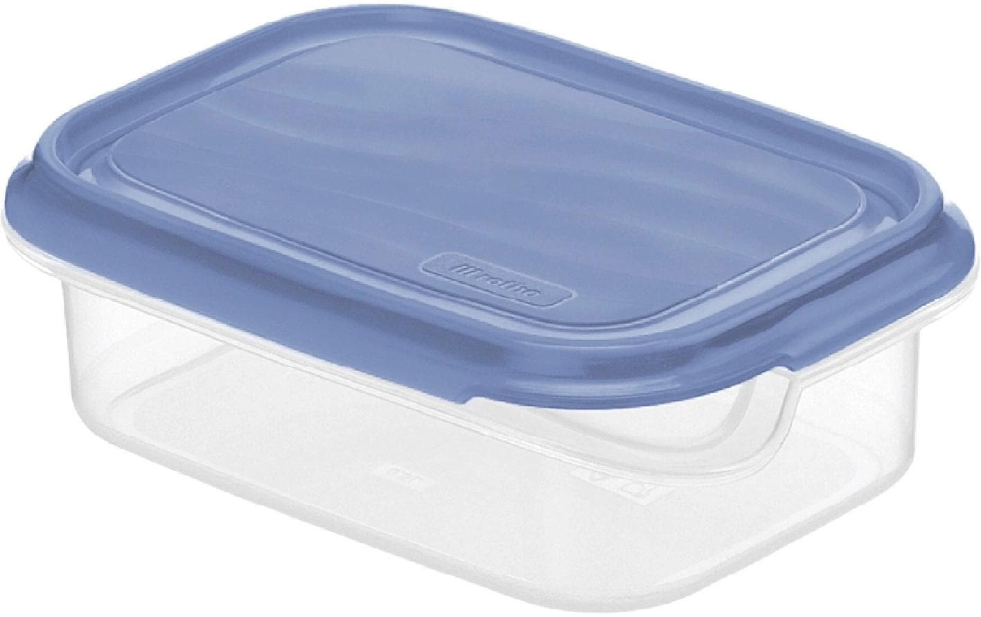 Rotho RONDO – Vorratsdose 500 ml, 12 × 16 × 5,3 cm, Kunststoff, transparent/blau