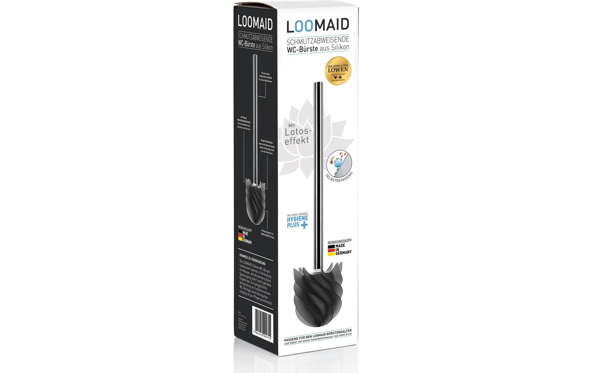 Loomaid Ersatzbürstenkopf – Kunststoff, Grau, Ø 7,8 cm, H 35 cm
