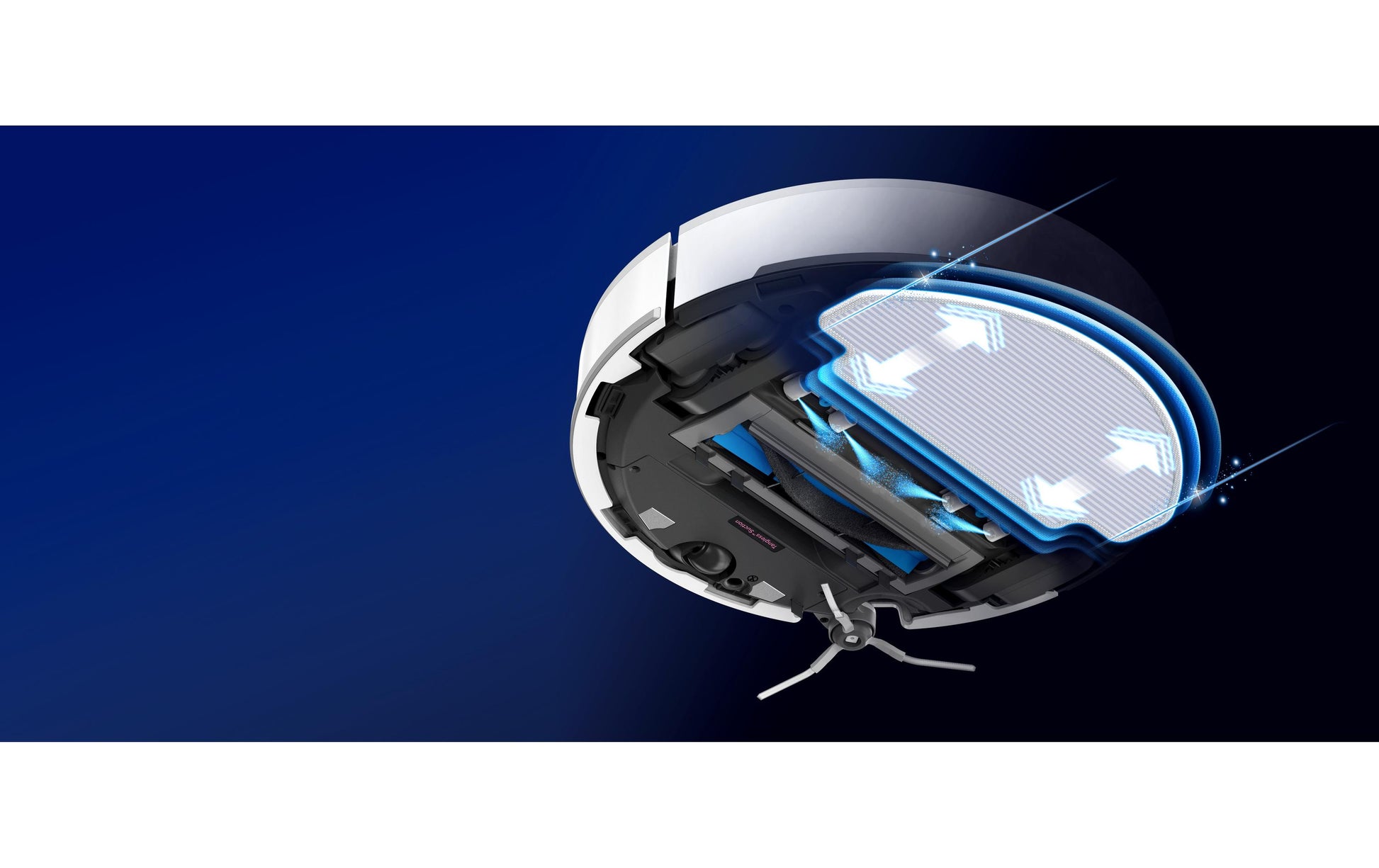 Hobot Roboterstaubsauger Legee Q10 – 0,4 l, Akkubetrieb, 6 Stufen, 35 × 35 × 9,8 cm