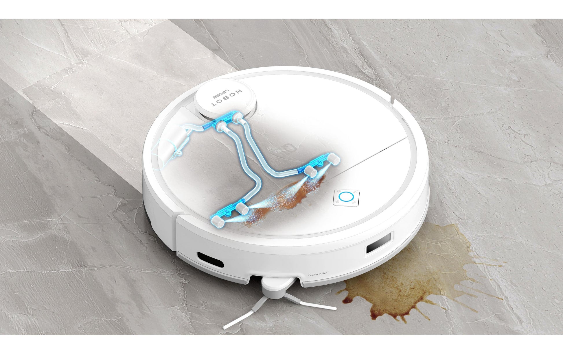 Hobot Roboterstaubsauger Legee Q10 – 0,4 l, Akkubetrieb, 6 Stufen, 35 × 35 × 9,8 cm