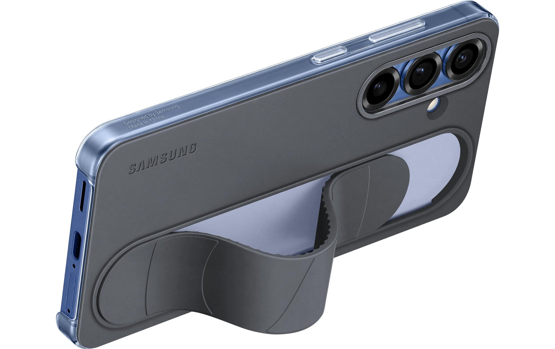 Samsung Standing Grip Backcover – für Samsung Galaxy S25, mit Ständer, Schwarz