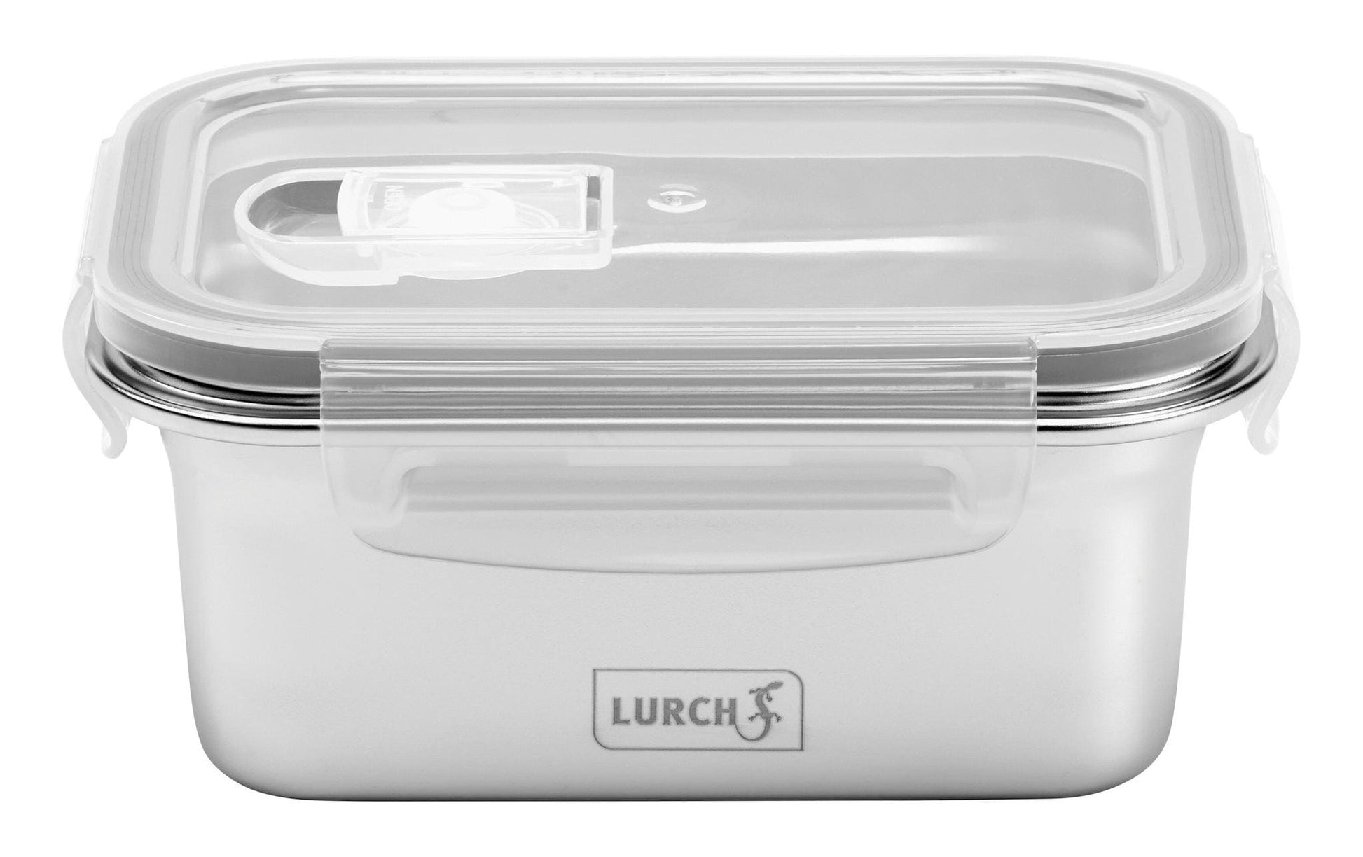 Lurch Lunchbox – 500 ml, 14,5 × 10,5 × 6,0 cm, Edelstahl/Kunststoff, Silber, spülmaschinenfest, gefrierfest