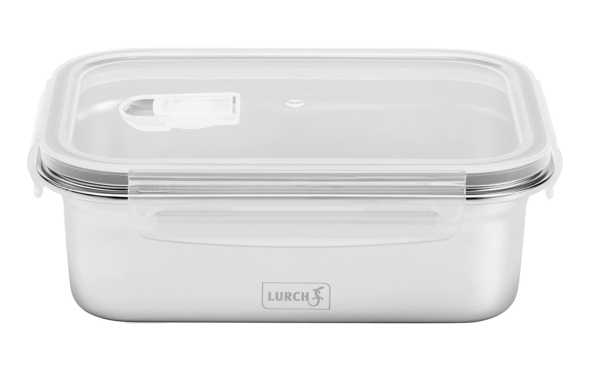 Lurch Lunchbox 1,2 l, 14,5 × 6,5 × 19,5 cm, Edelstahl/Kunststoff, silber, luftdicht