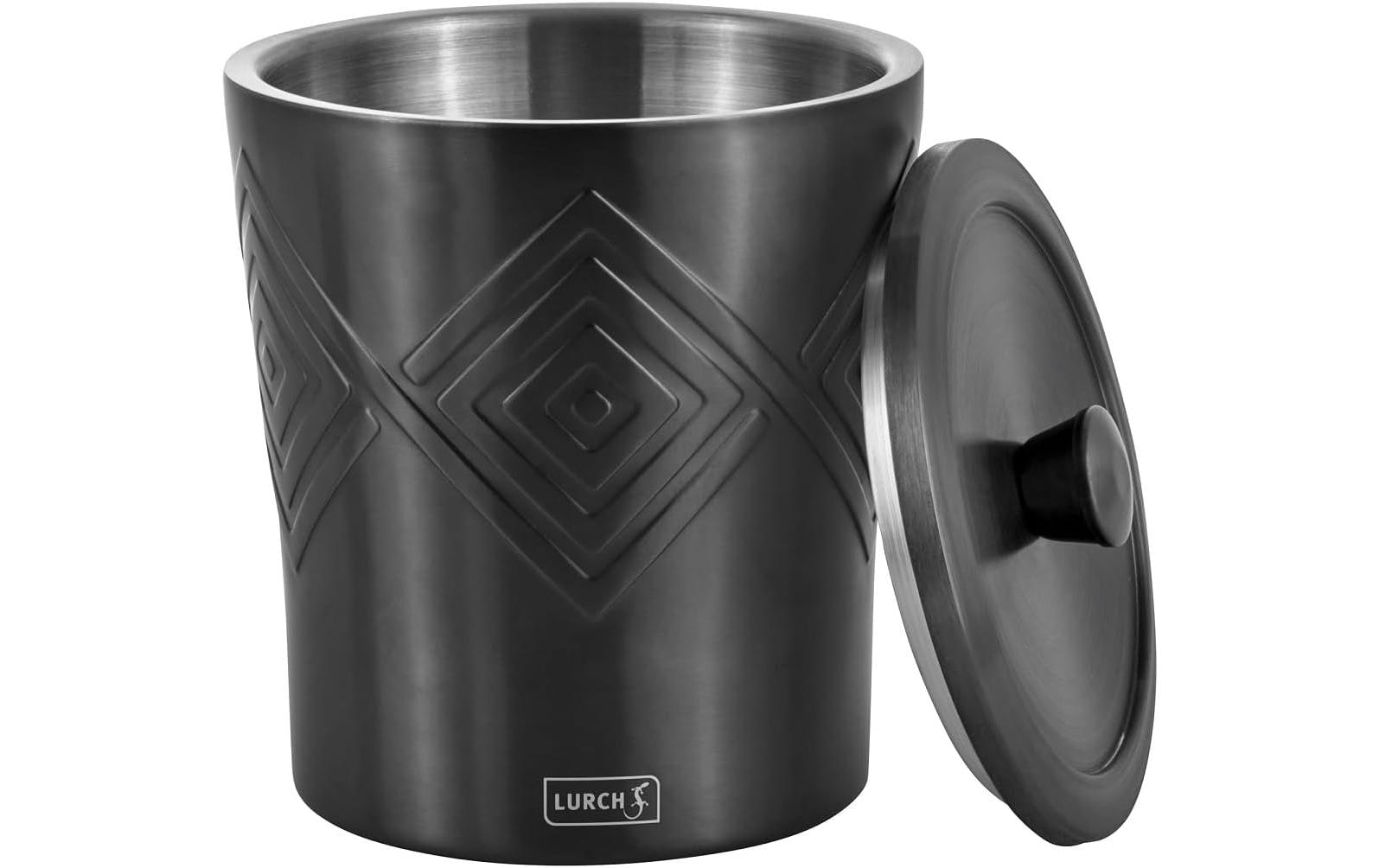 Lurch Eiskübel – 1,5 l, Ø 15 × 18,5 cm, Edelstahl, Grau, spülmaschinenfest