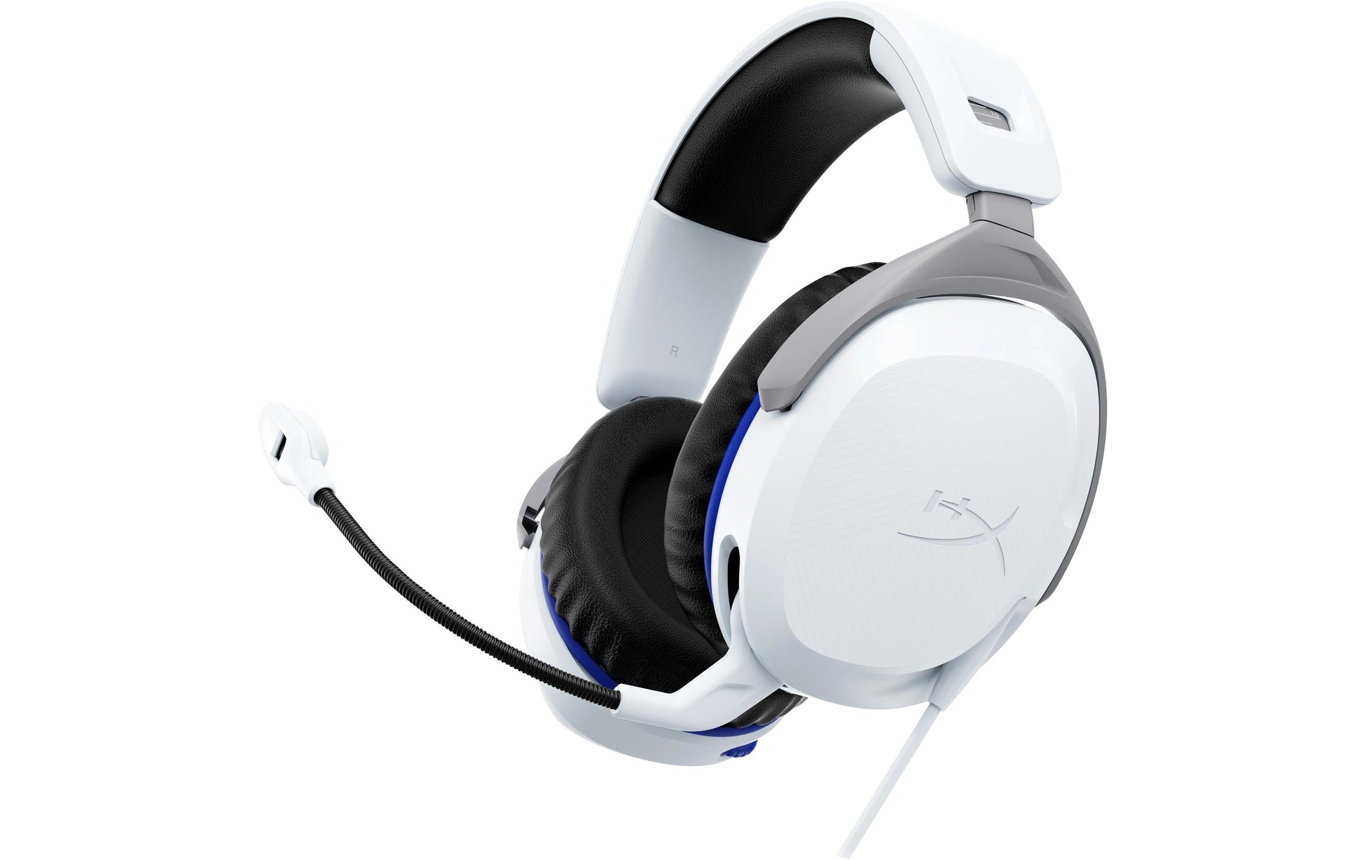 HyperX Cloud Stinger 2 PS Gaming-Headset – Over-Ear, Stereo, Kabelgebunden, 3,5 mm Klinke, für PlayStation 5, Weiss