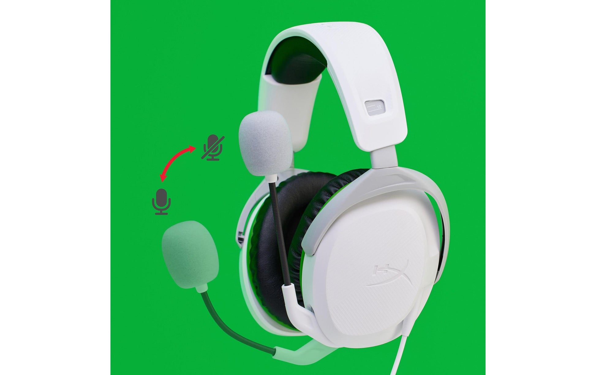HyperX Cloud Stinger 2 Xbox – Gaming-Headset, Over-Ear – 3,5 mm Klinke, mit Geräuschunterdrückung – Weiss
